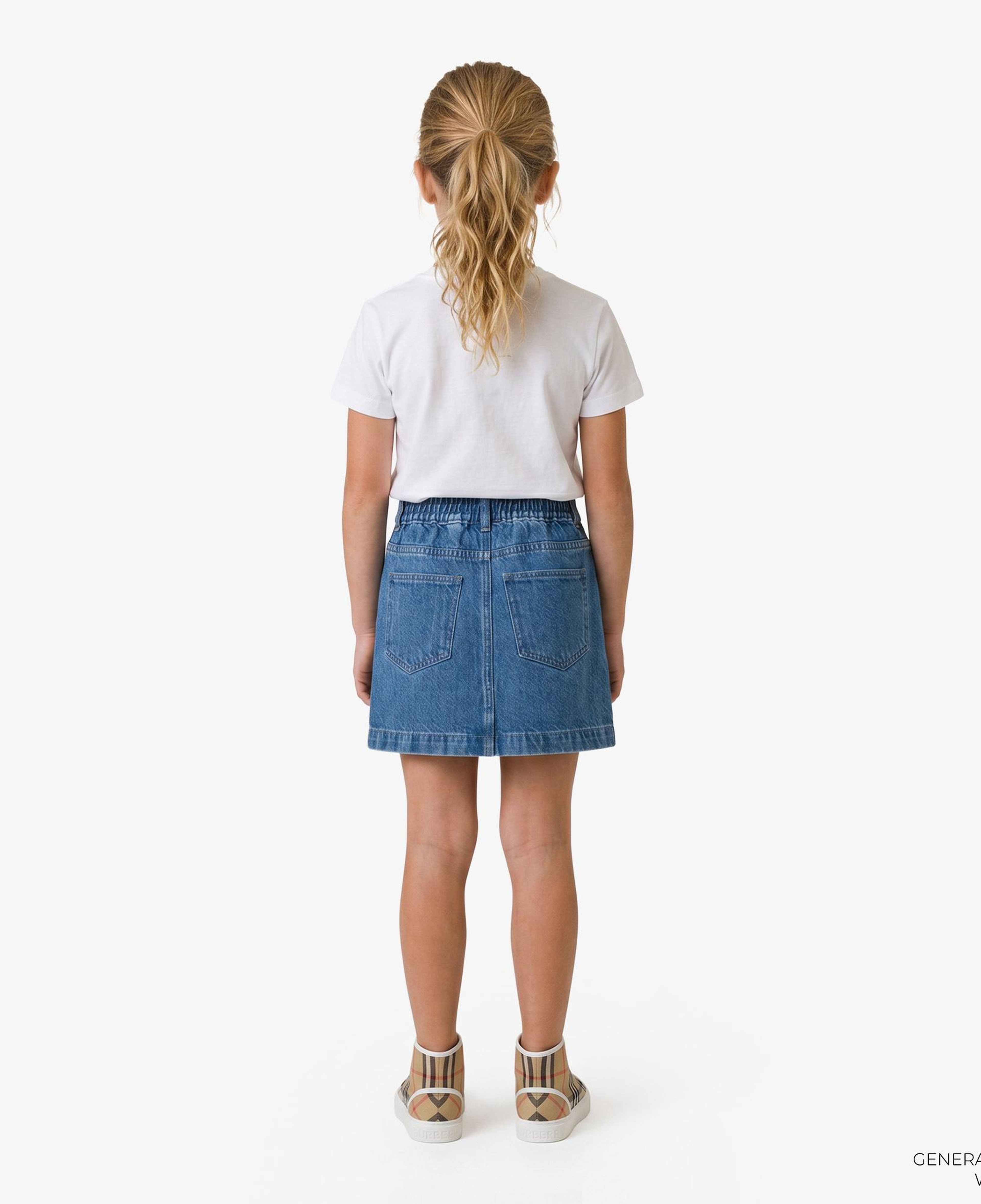 Burberry Denim Çocuk Mavi Etek