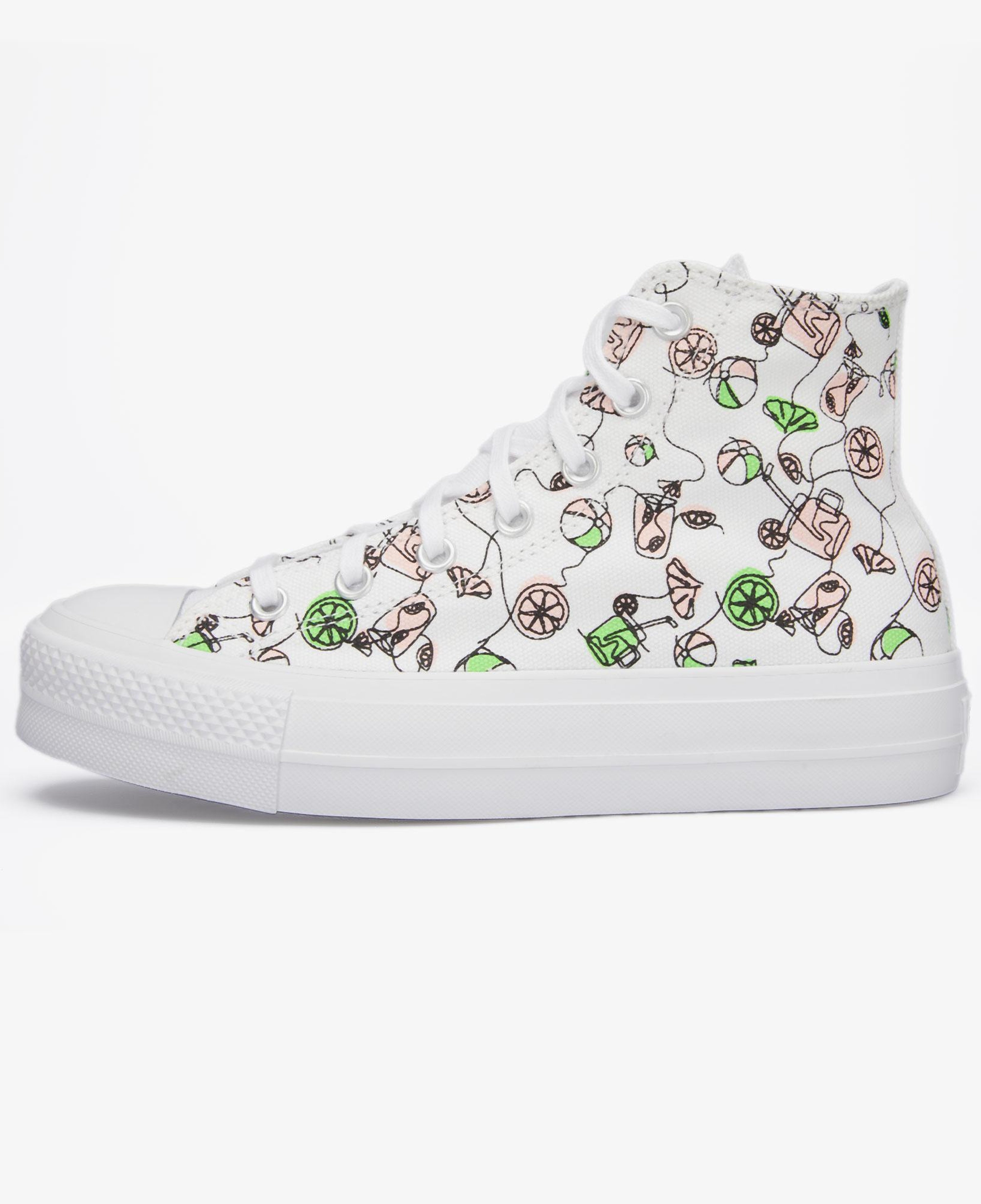Converse Chuck Taylor All Star Lift Pink Lemonade Unisex Beyaz Platform Sneaker