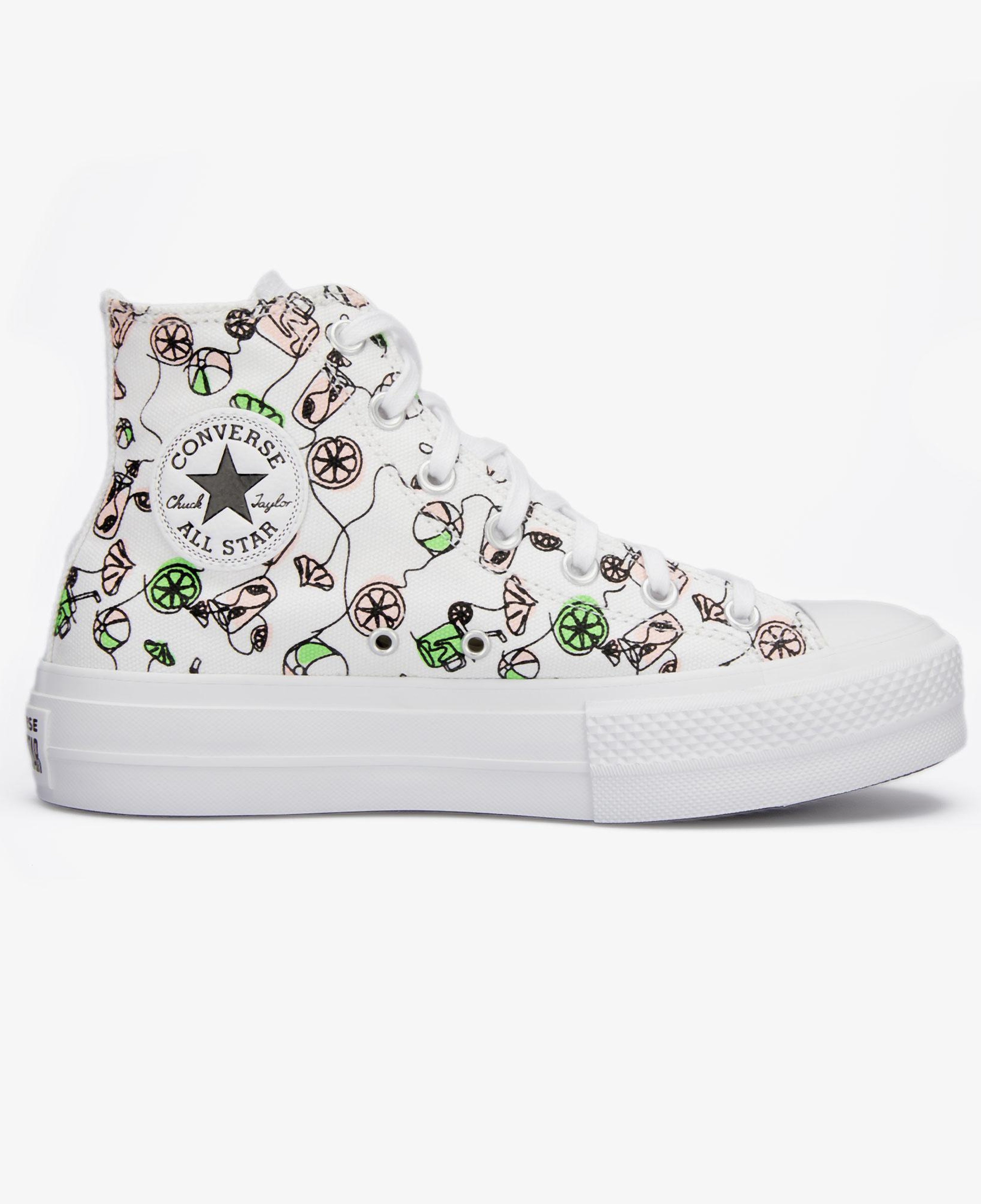 Converse Chuck Taylor All Star Lift Pink Lemonade Unisex Beyaz Platform Sneaker