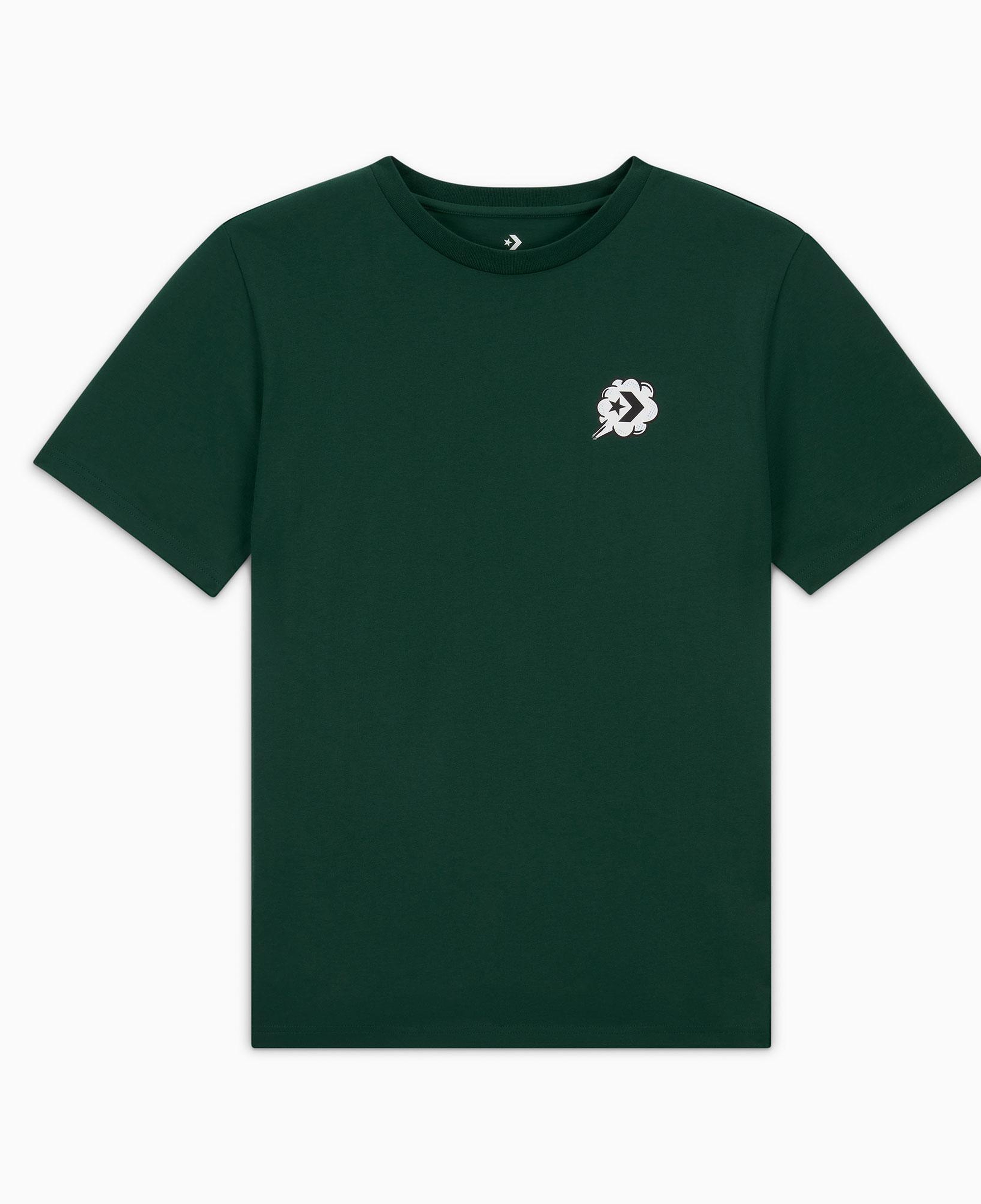 Converse Classic Erkek Grafik Baskılı Yeşil T-Shirt