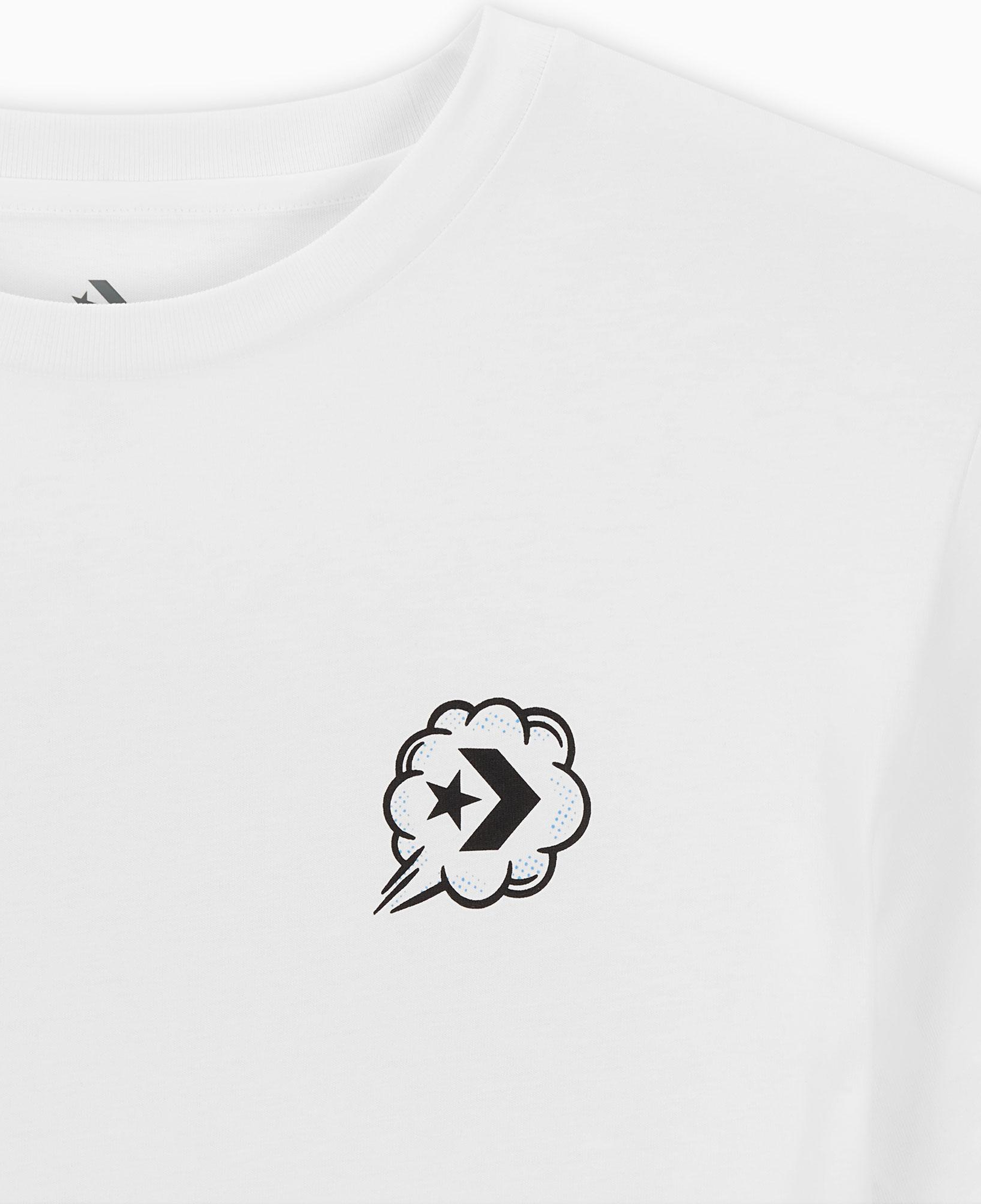 Converse Classic Erkek Grafik Baskılı Beyaz T-Shirt