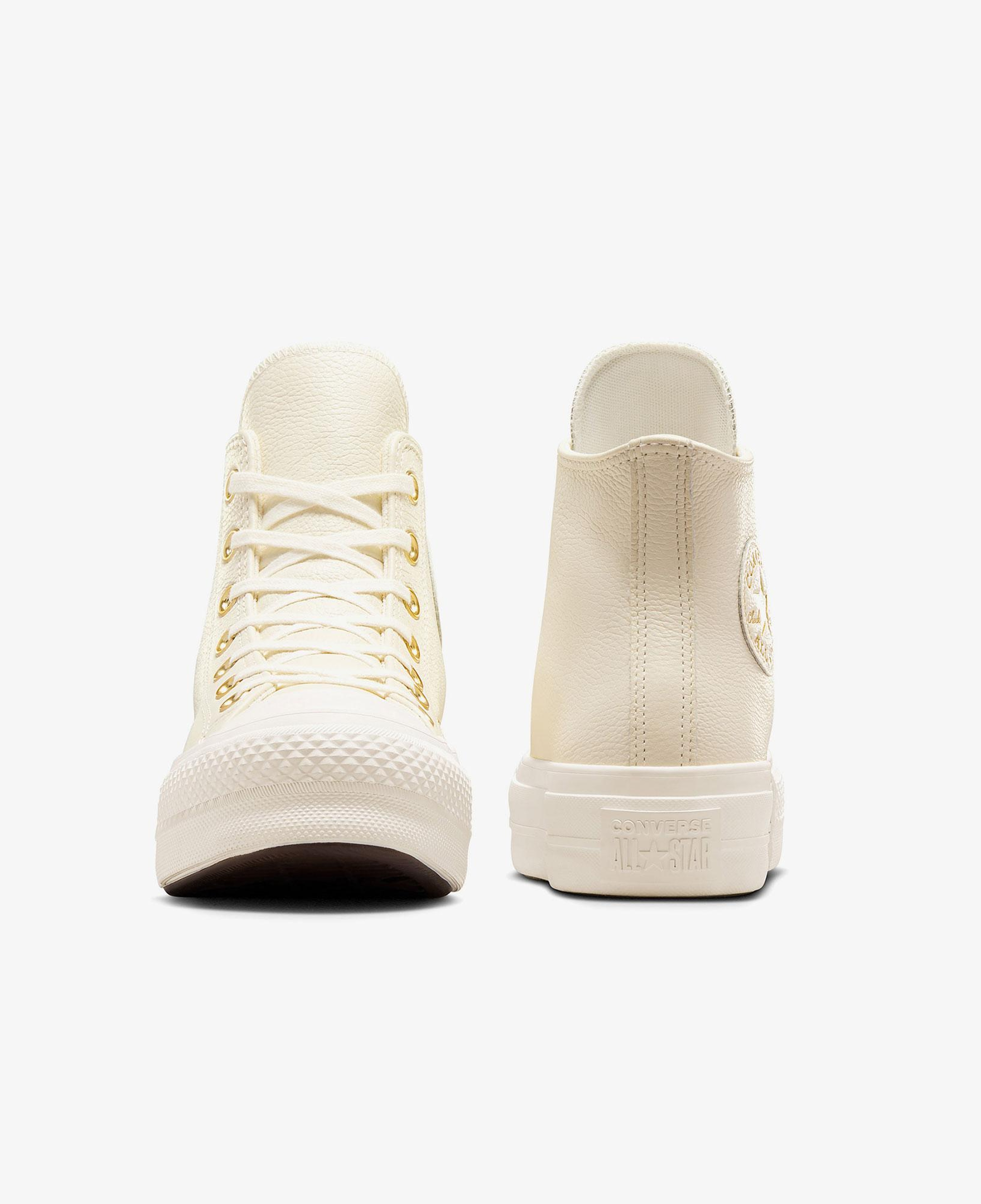 Converse Chuck Taylor All Star Lift Kadın Krem Deri Sneaker