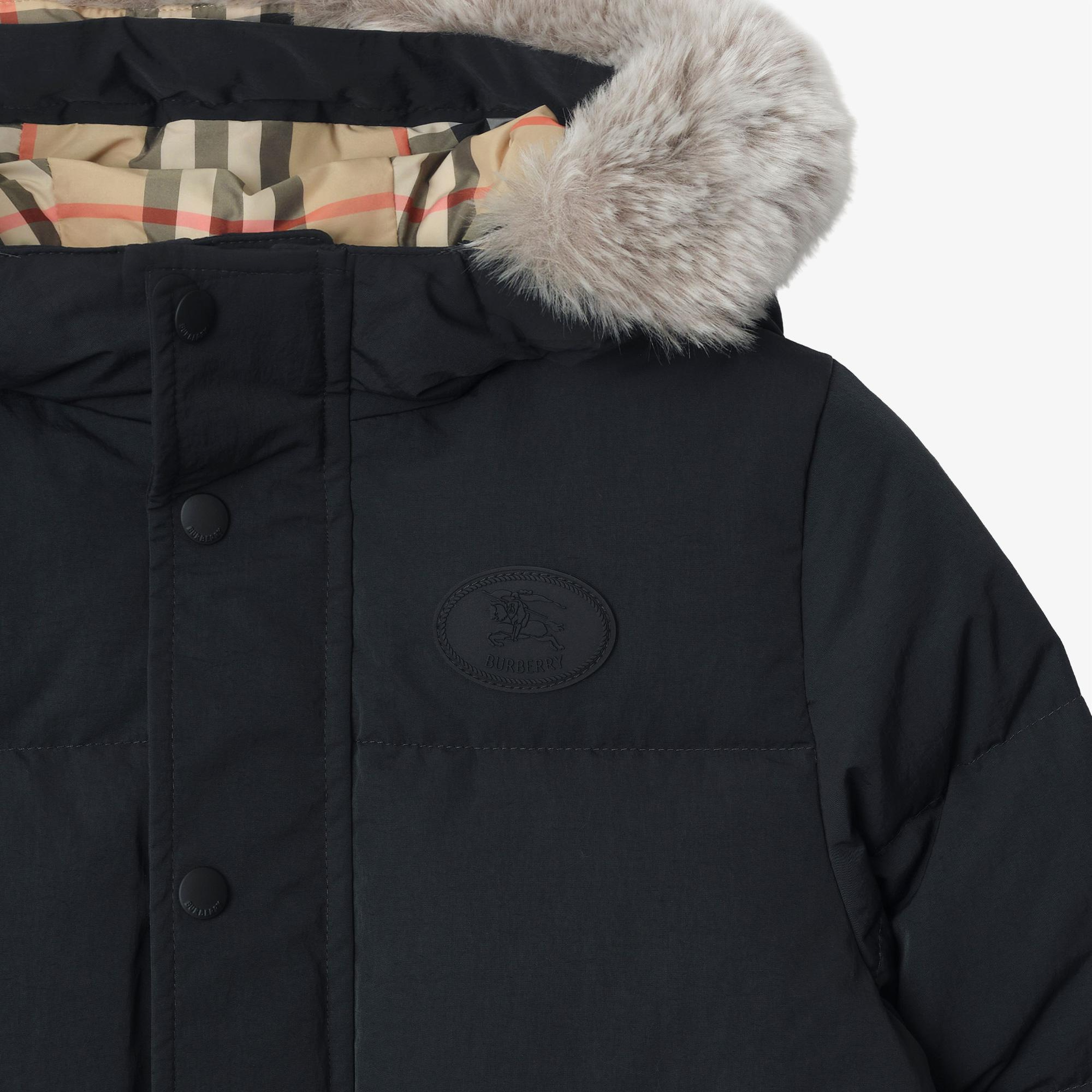 Burberry Franklın Çocuk Siyah Mont