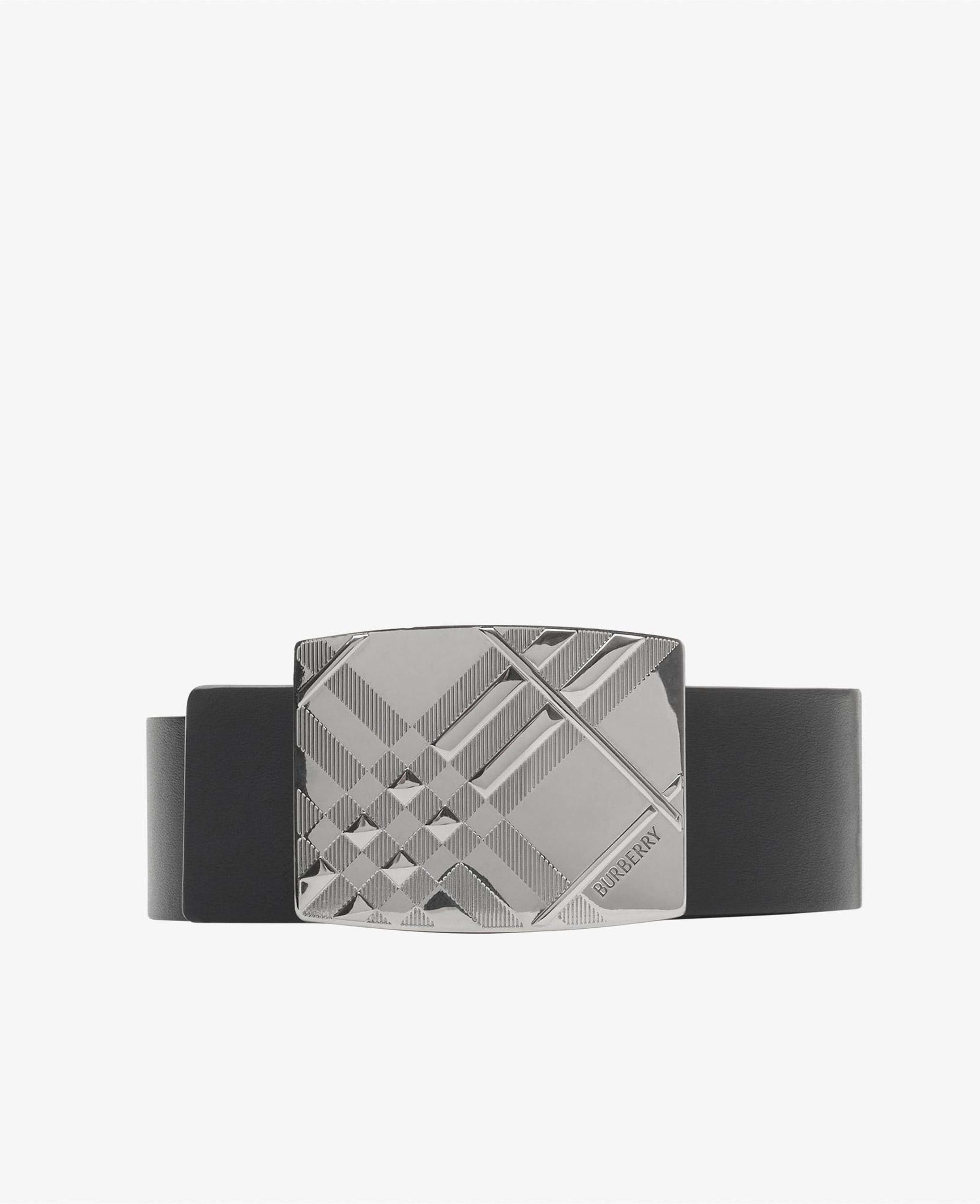 Burberry Check Engraved 35Mm Erkek Bej Kemer