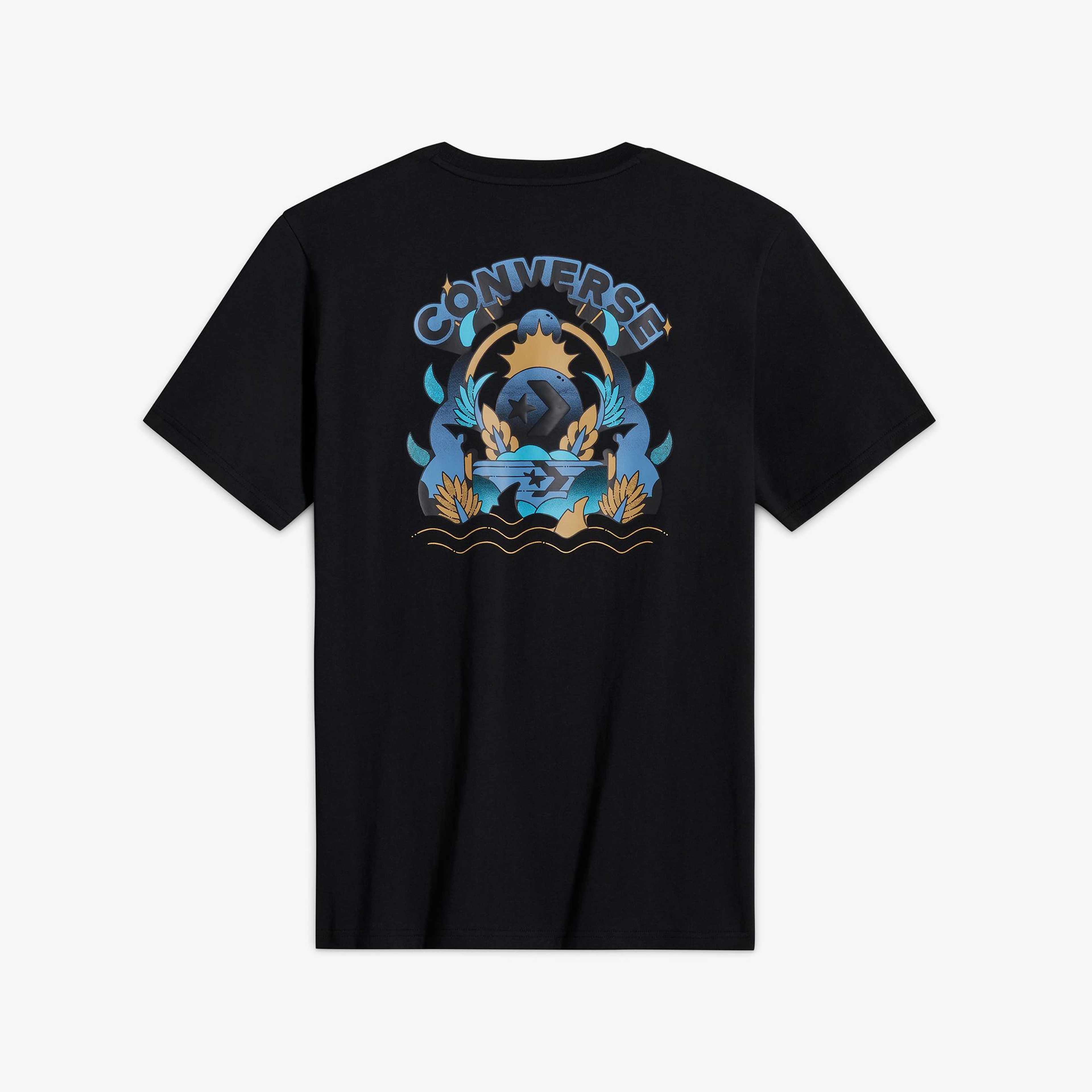 Converse Desert Sunset Erkek Siyah T-Shirt