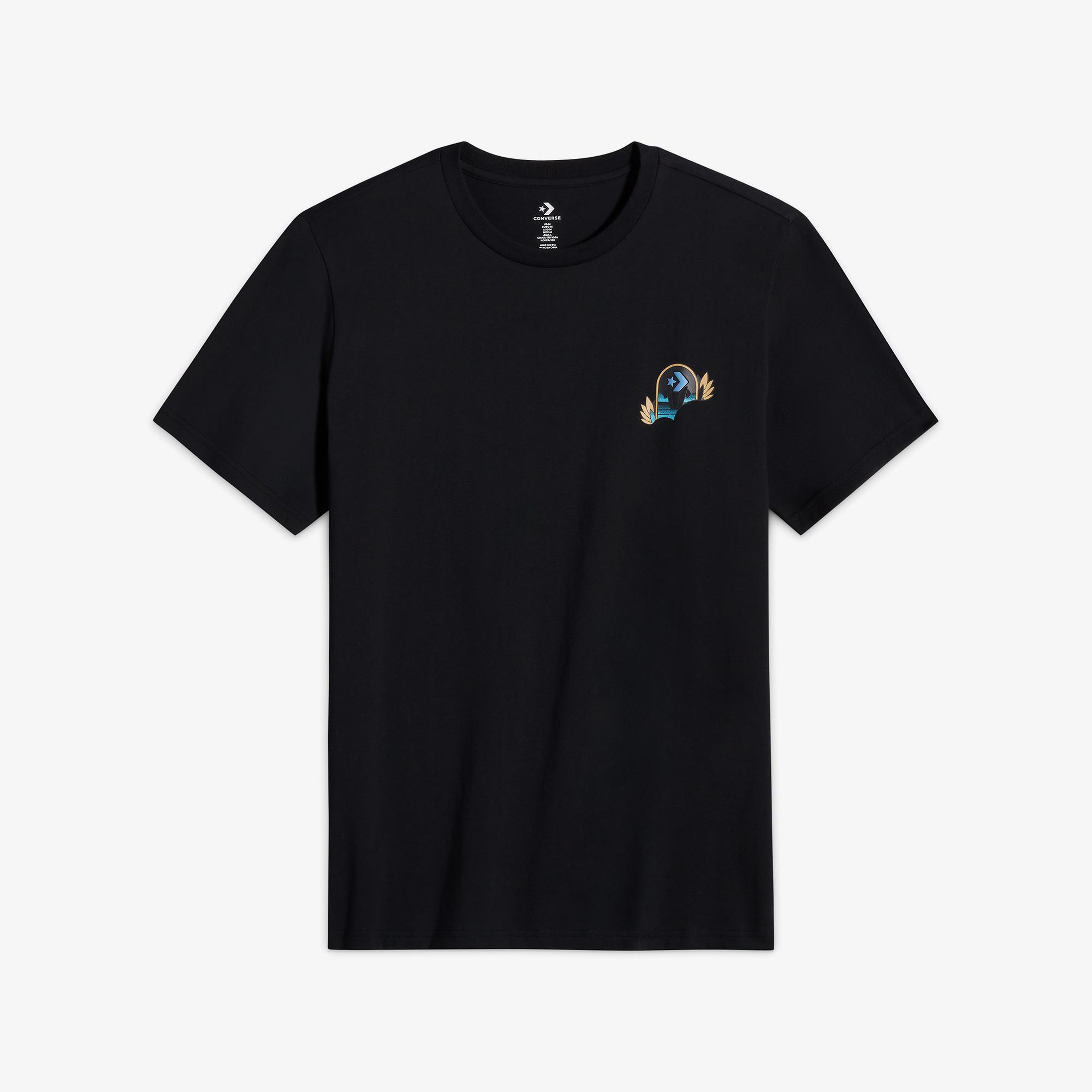 Converse Desert Sunset Erkek Siyah T-Shirt