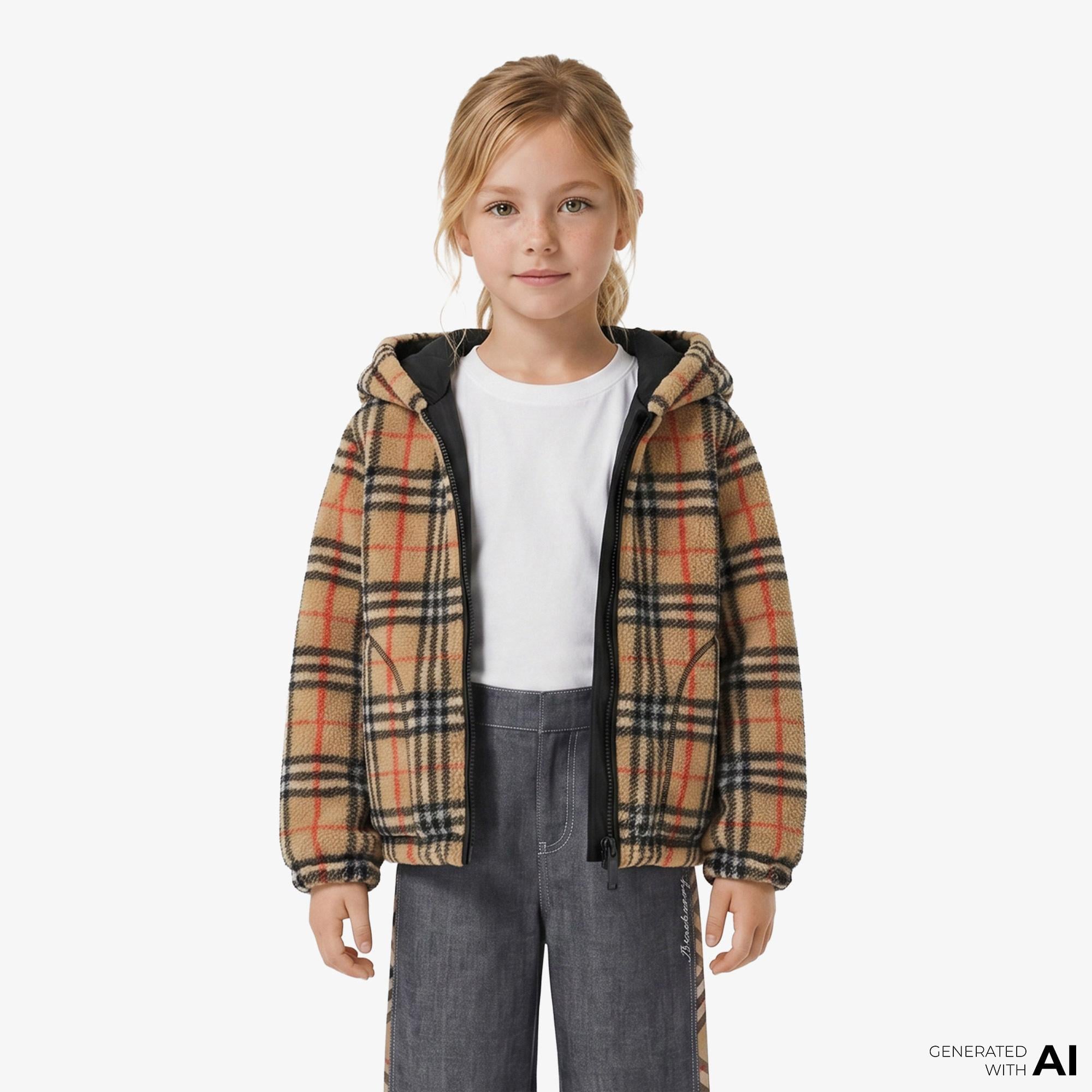 Burberry Domınıc Çocuk Bej Mont