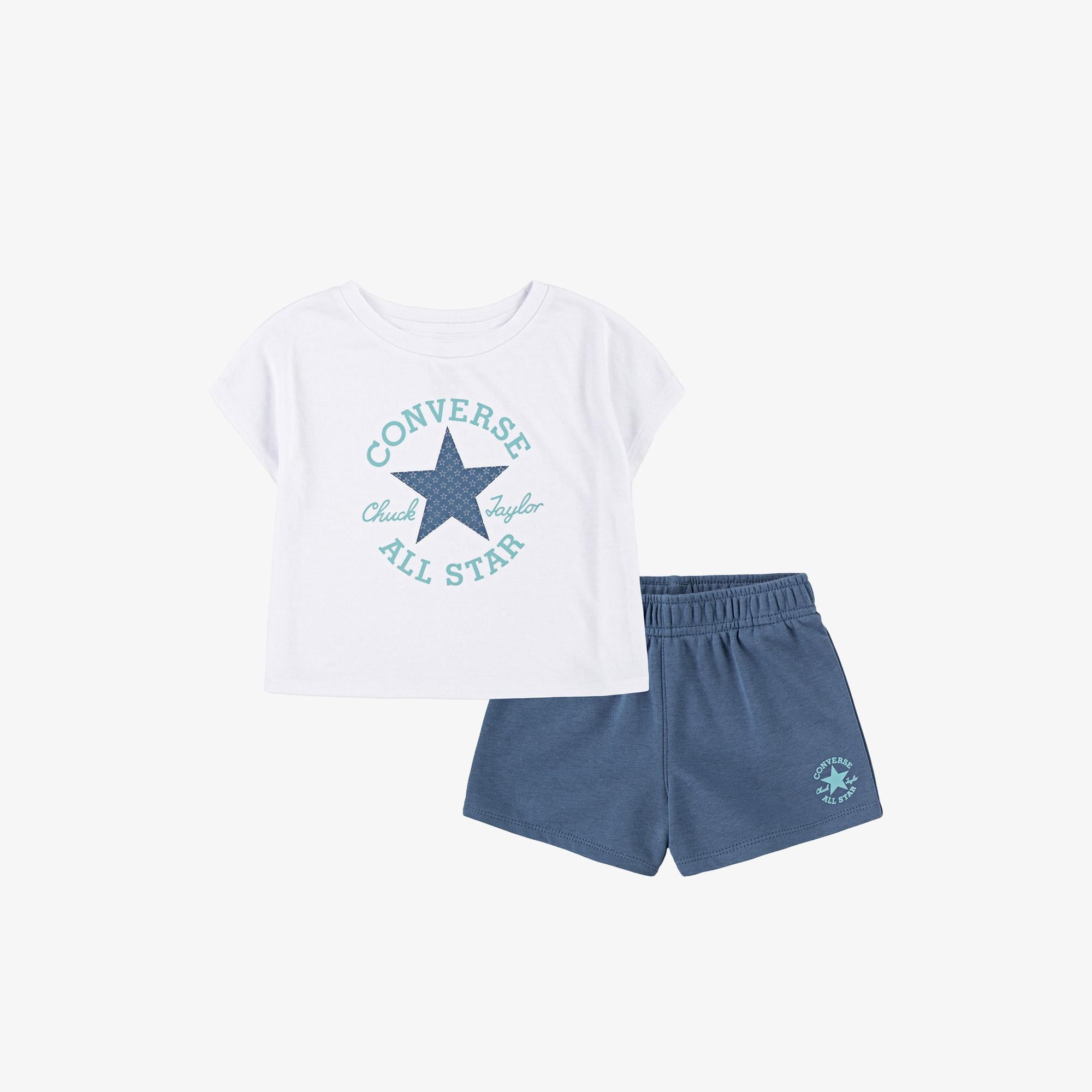 Converse Boxy Çocuk Mavi Şort Takım