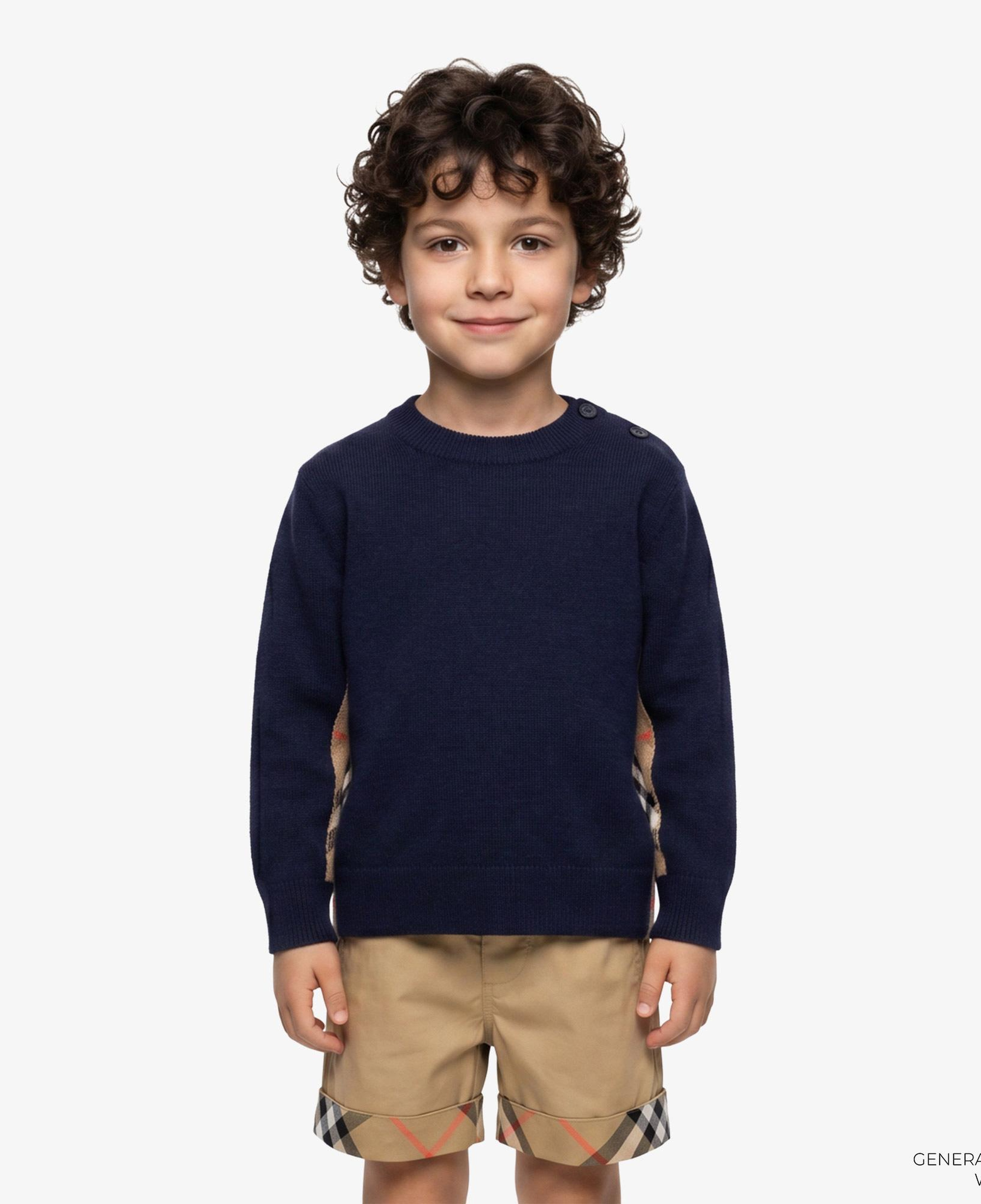 Burberry Bryce Çocuk Lacivert Triko
