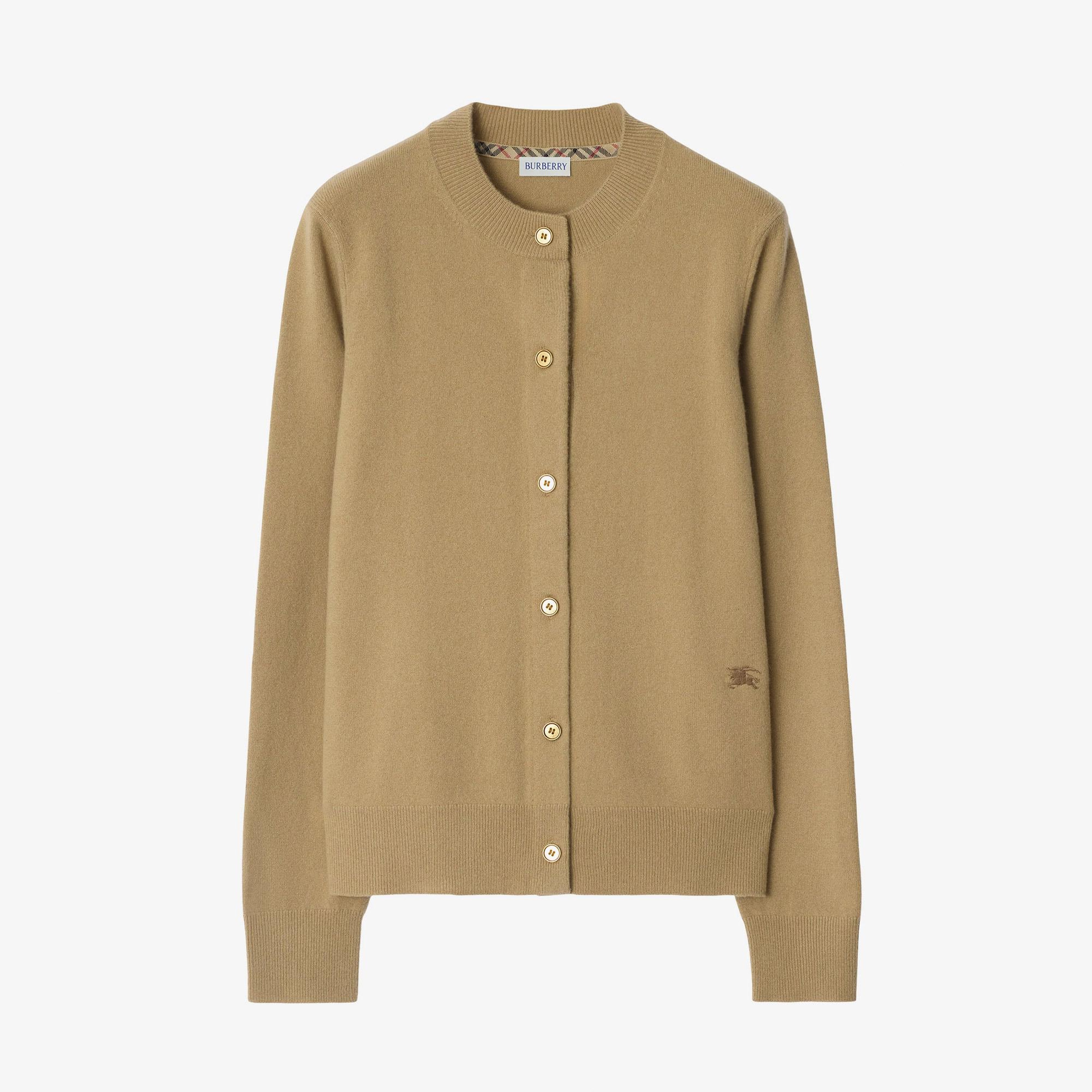 Burberry Clara Cashmere Blend Cardigan Kadın Bej Hırka