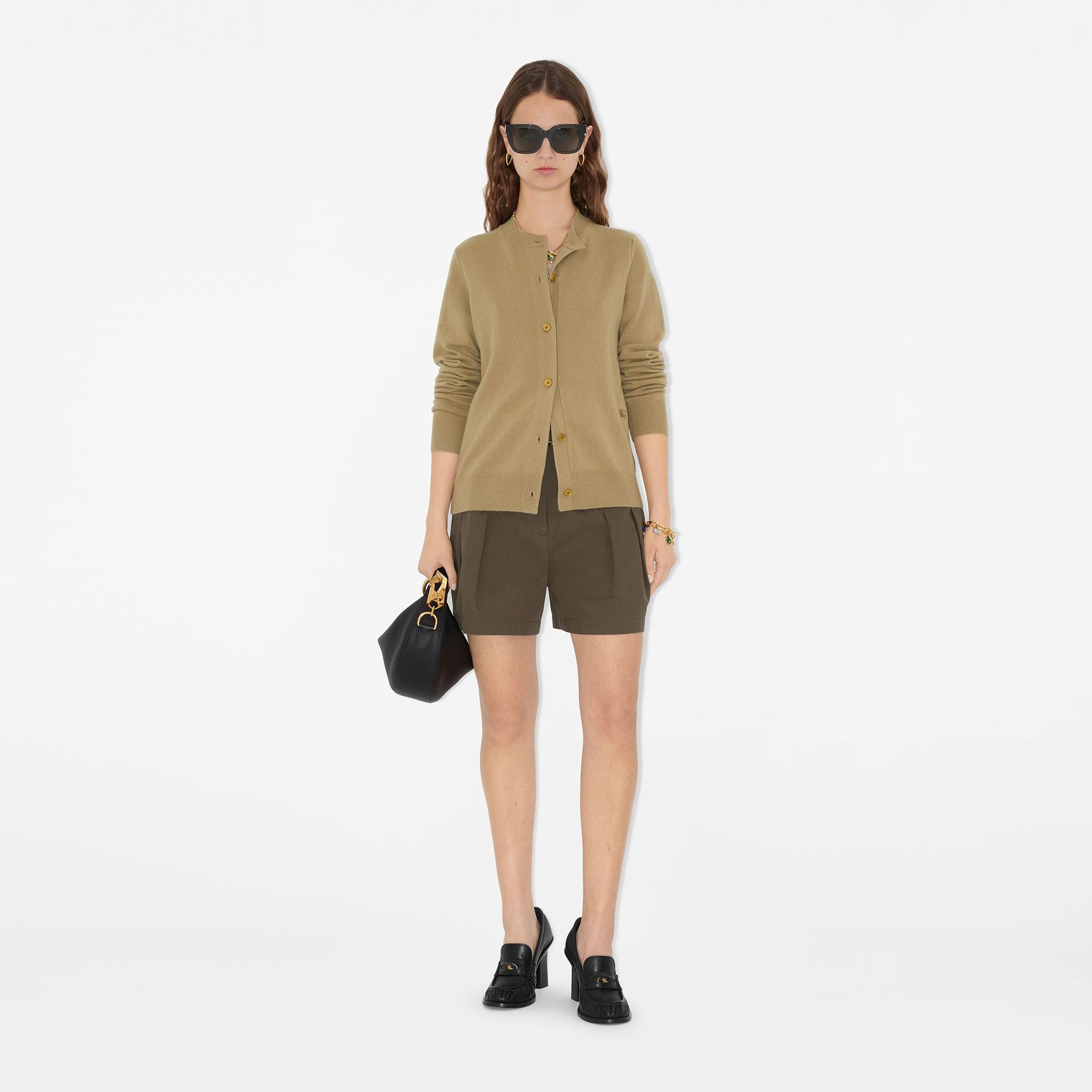 Burberry Clara Cashmere Blend Cardigan Kadın Bej Hırka