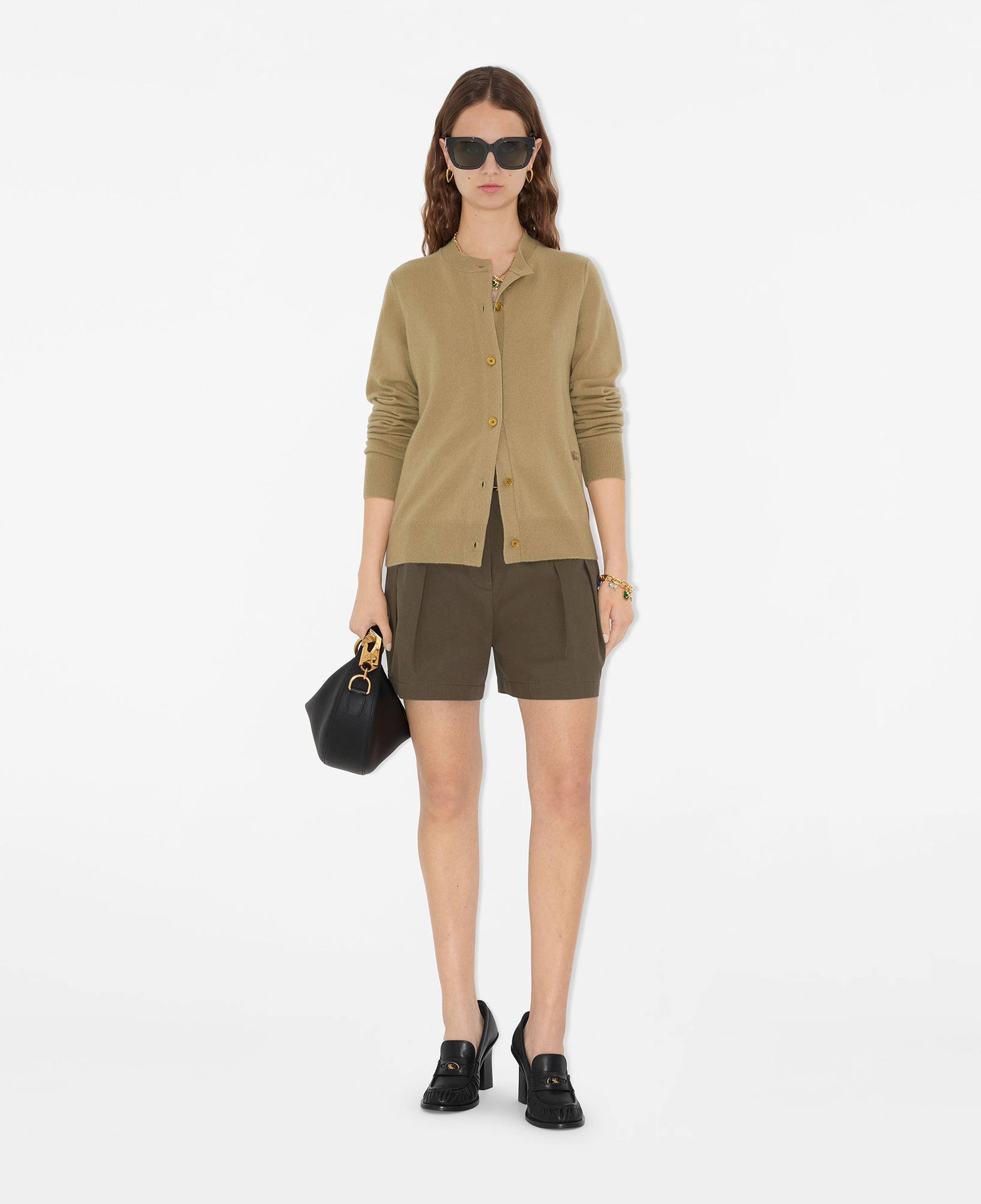 Burberry Clara Cashmere Blend Cardigan Kadın Bej Hırka