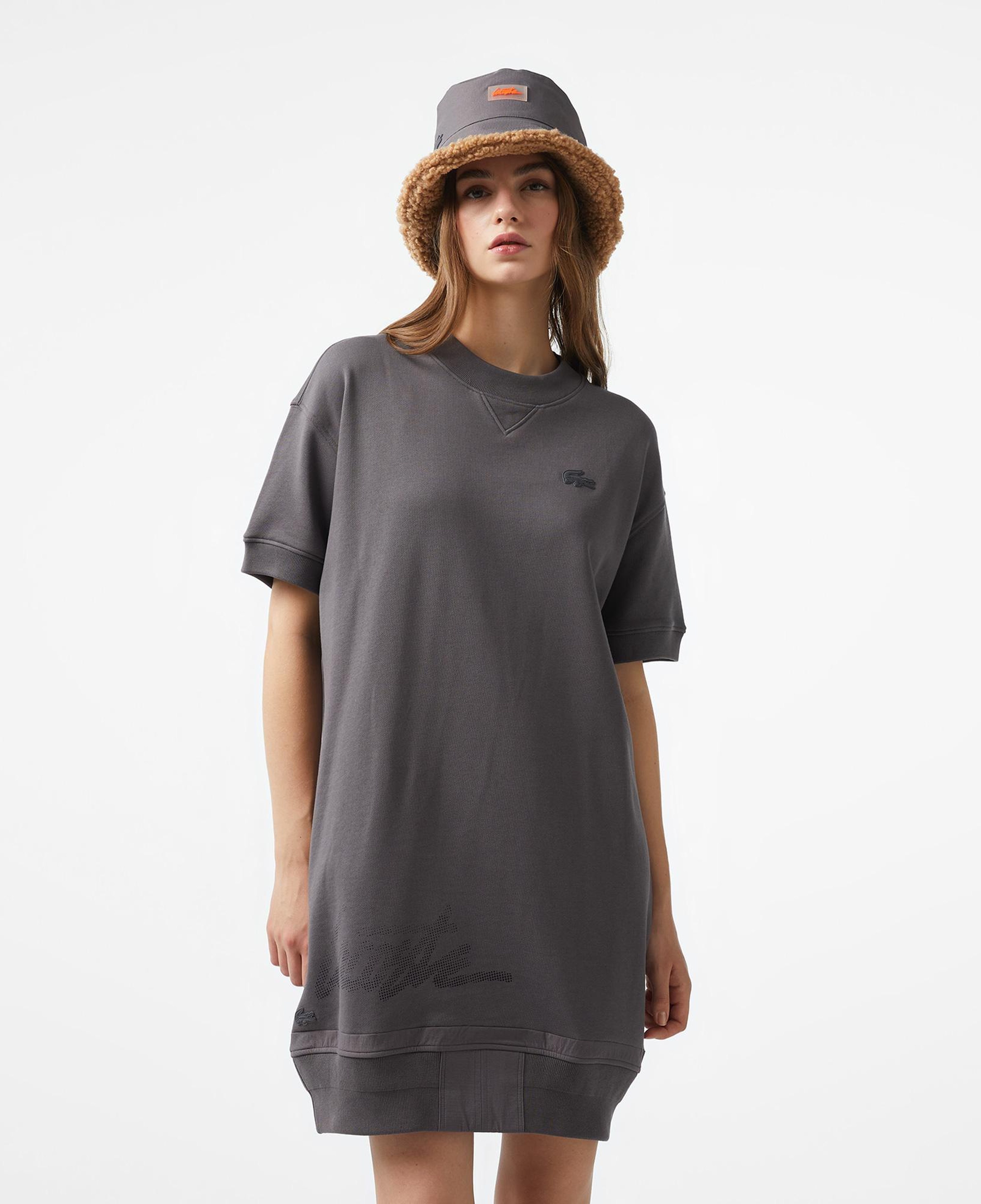 Lacoste x House of SuperStep Kadın Siyah Elbise