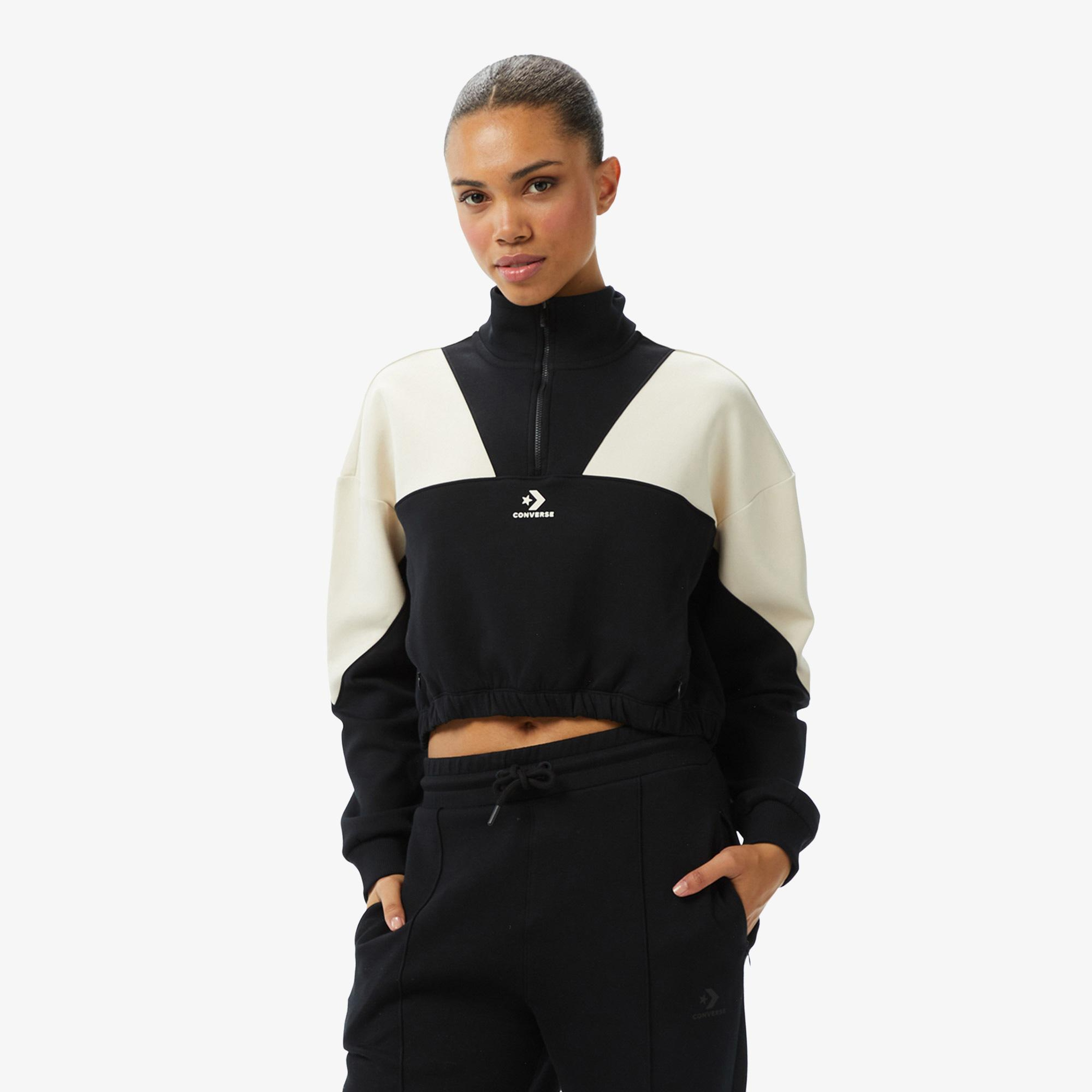 Converse Kadın Siyah Sweatshirt