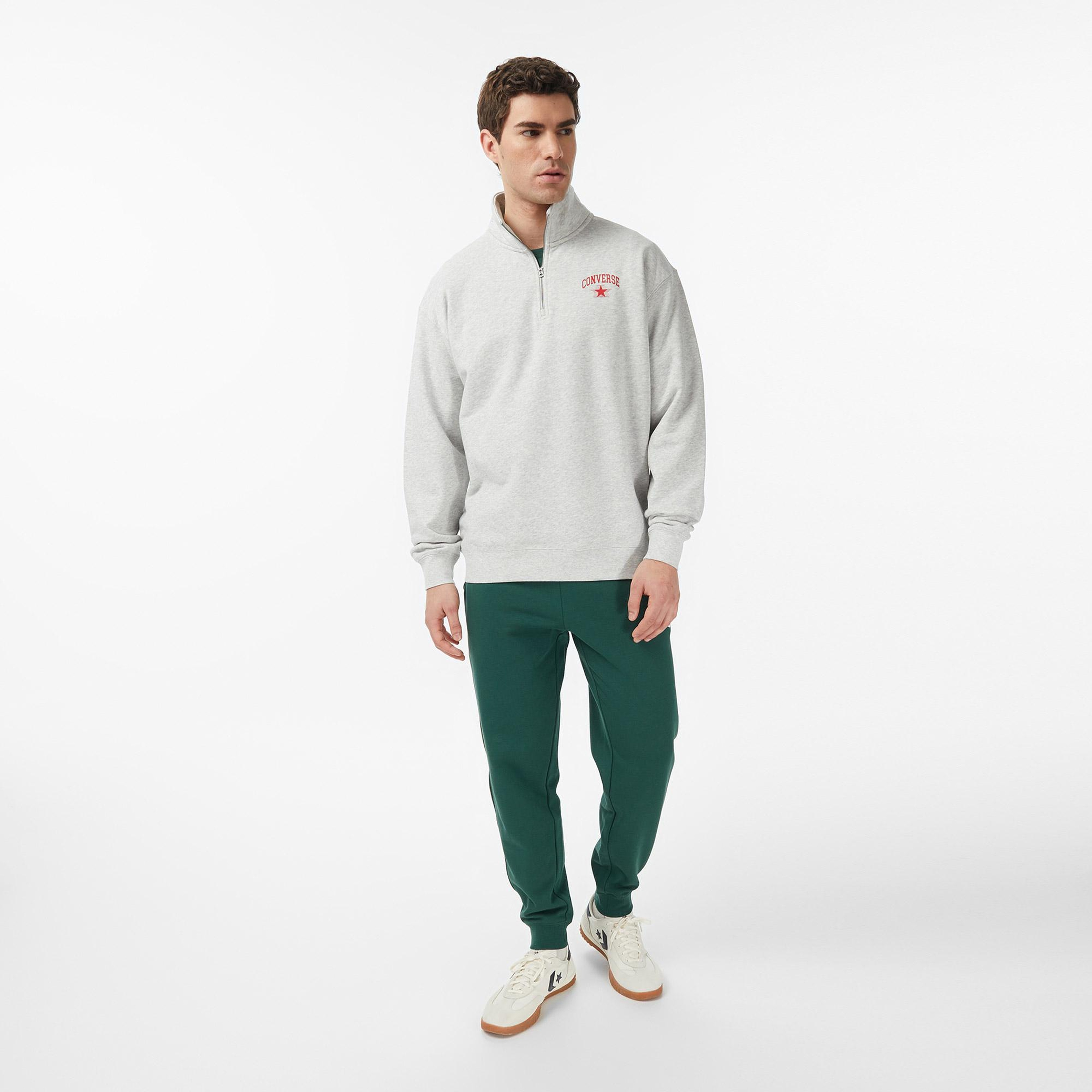 Converse Erkek Gri Sweatshirt