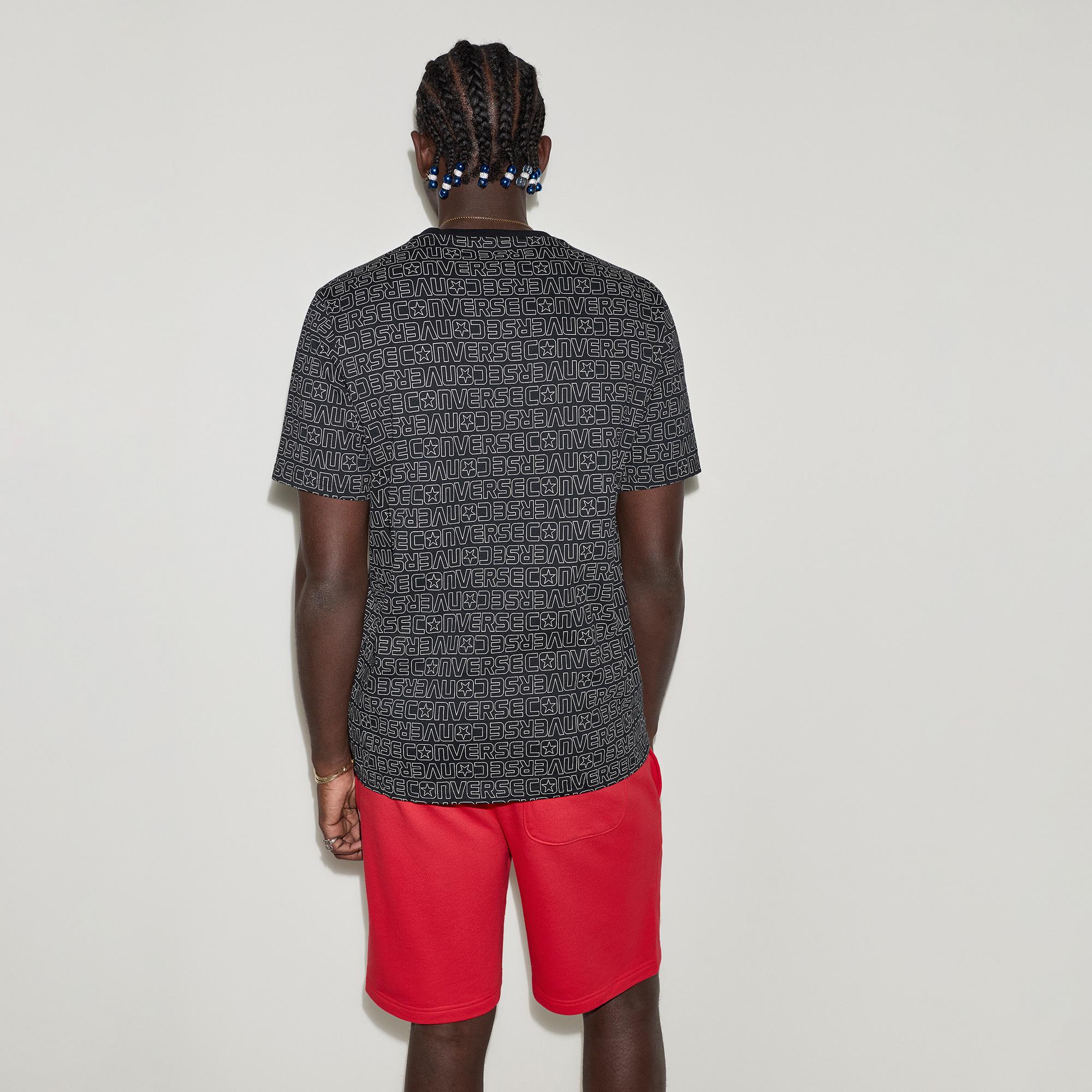 Converse Erkek Siyah 3D Logo T-Shirt