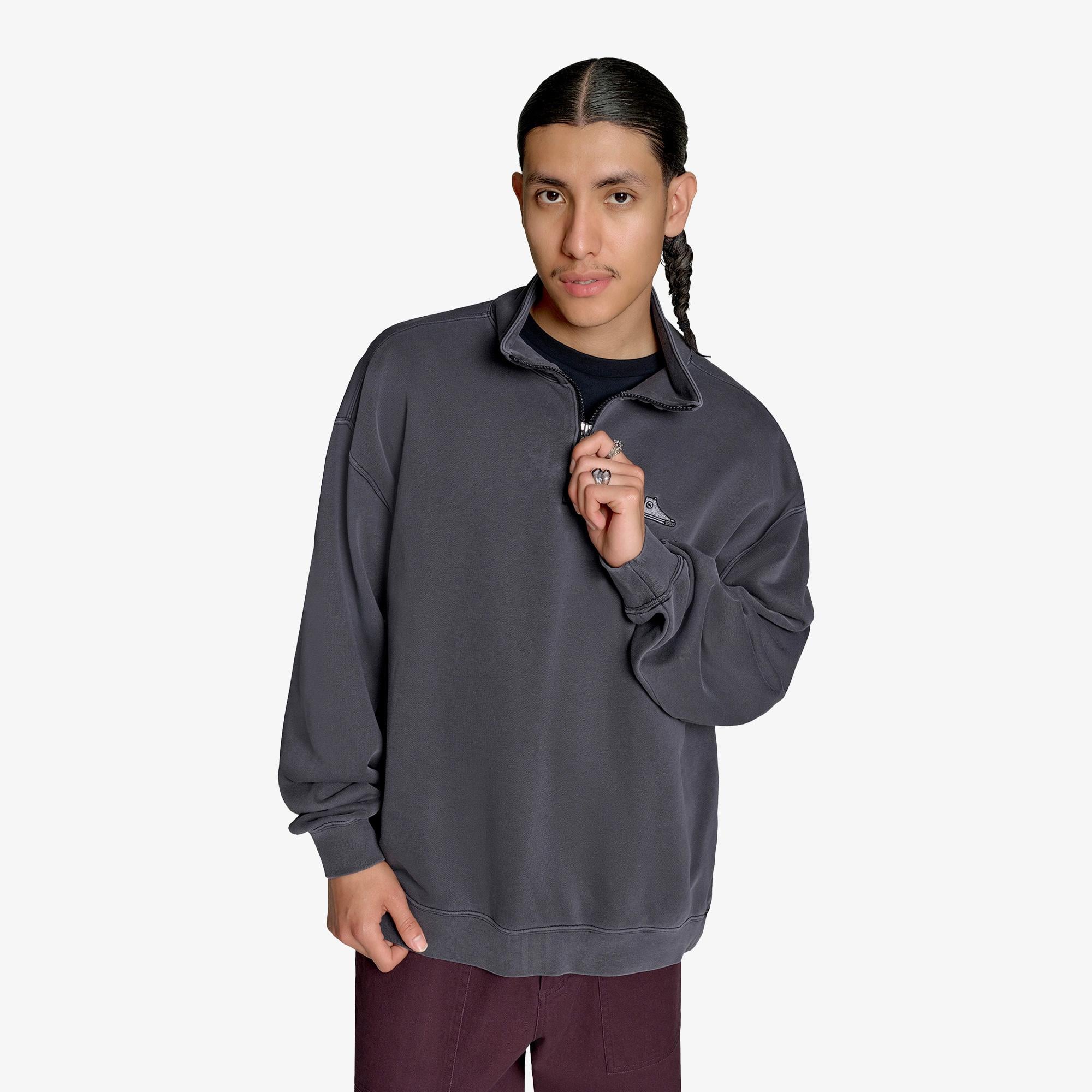 Converse Classic Erkek Siyah Sweatshirt