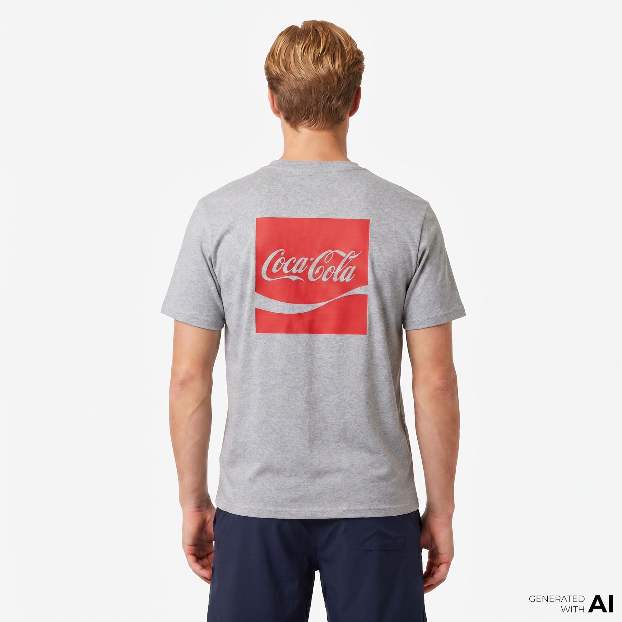 Converse x Coca-Cola Erkek Gri T-Shirt