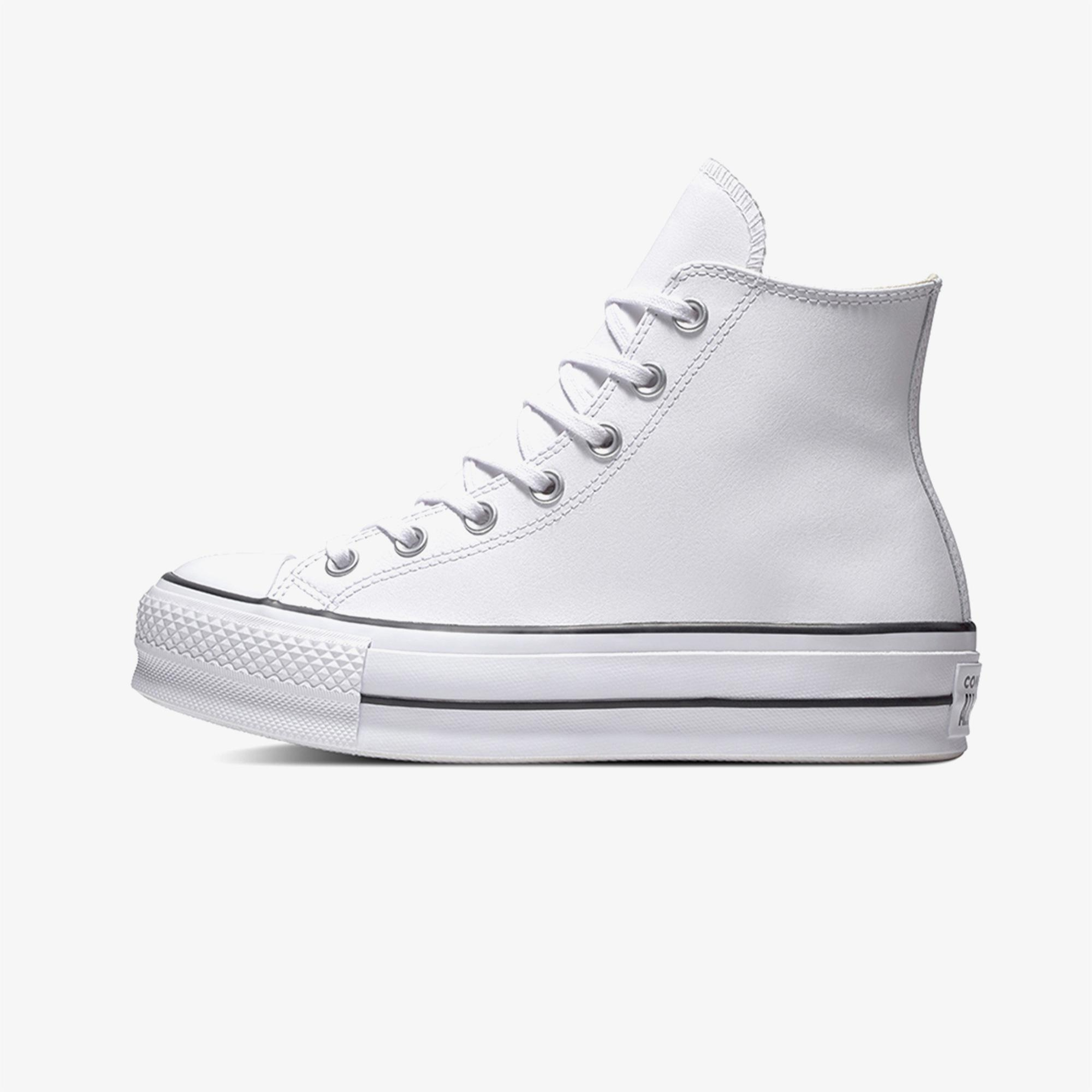 Converse Chuck Taylor All Star Lift Unisex Beyaz Deri Platform Sneaker