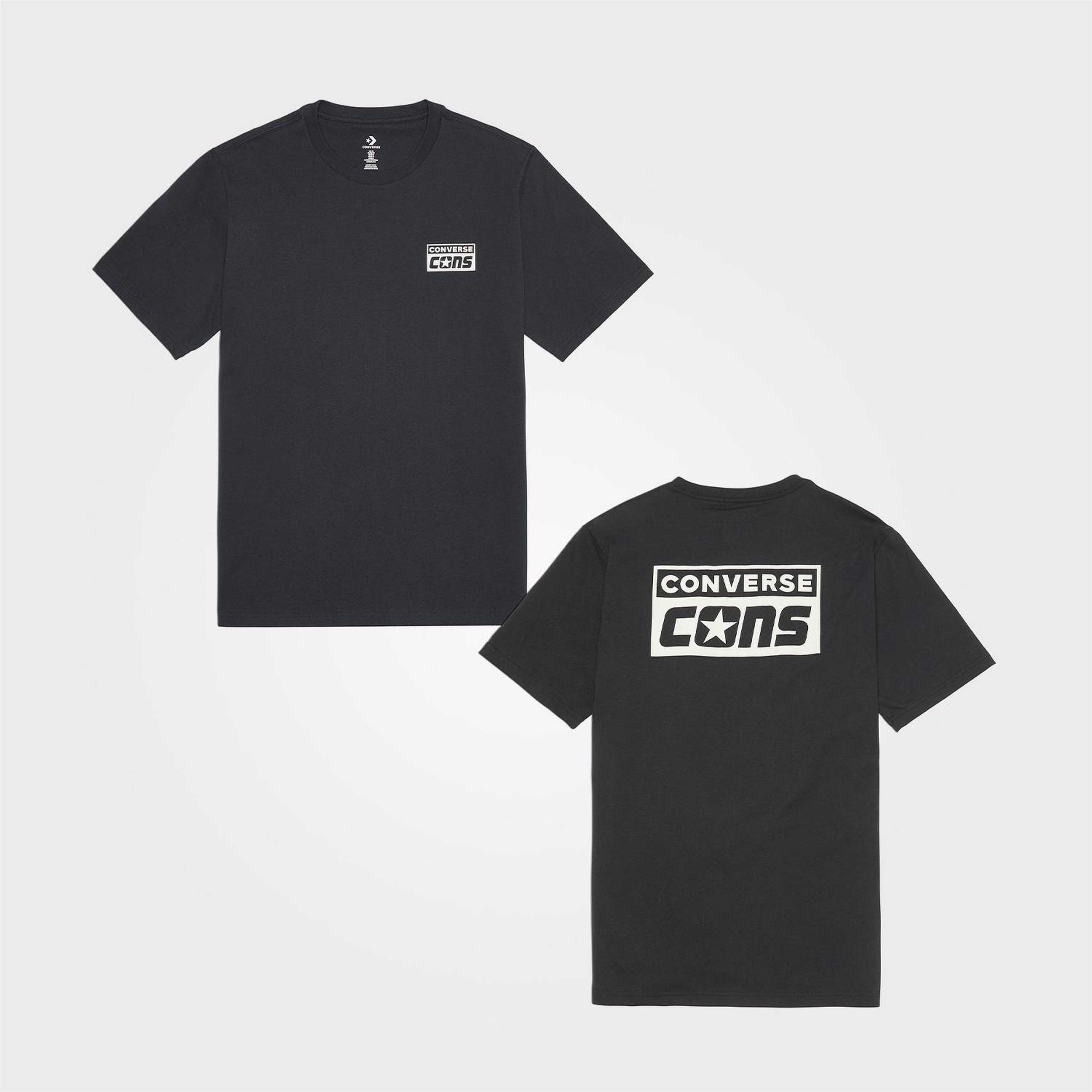 Converse Grafik Baskılı Erkek Siyah T-Shirt