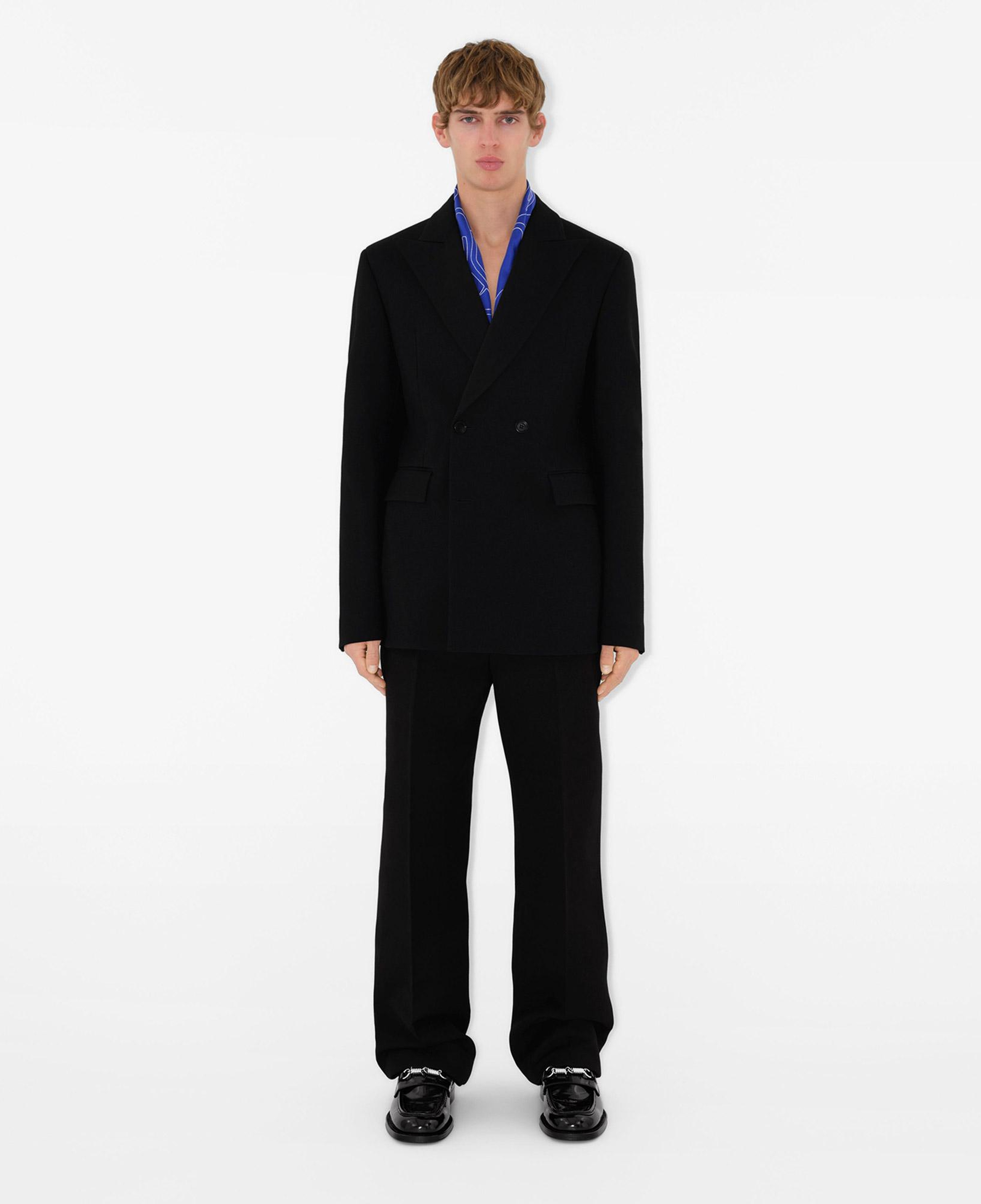Burberry Unisex Lacivert İpek Eşarp