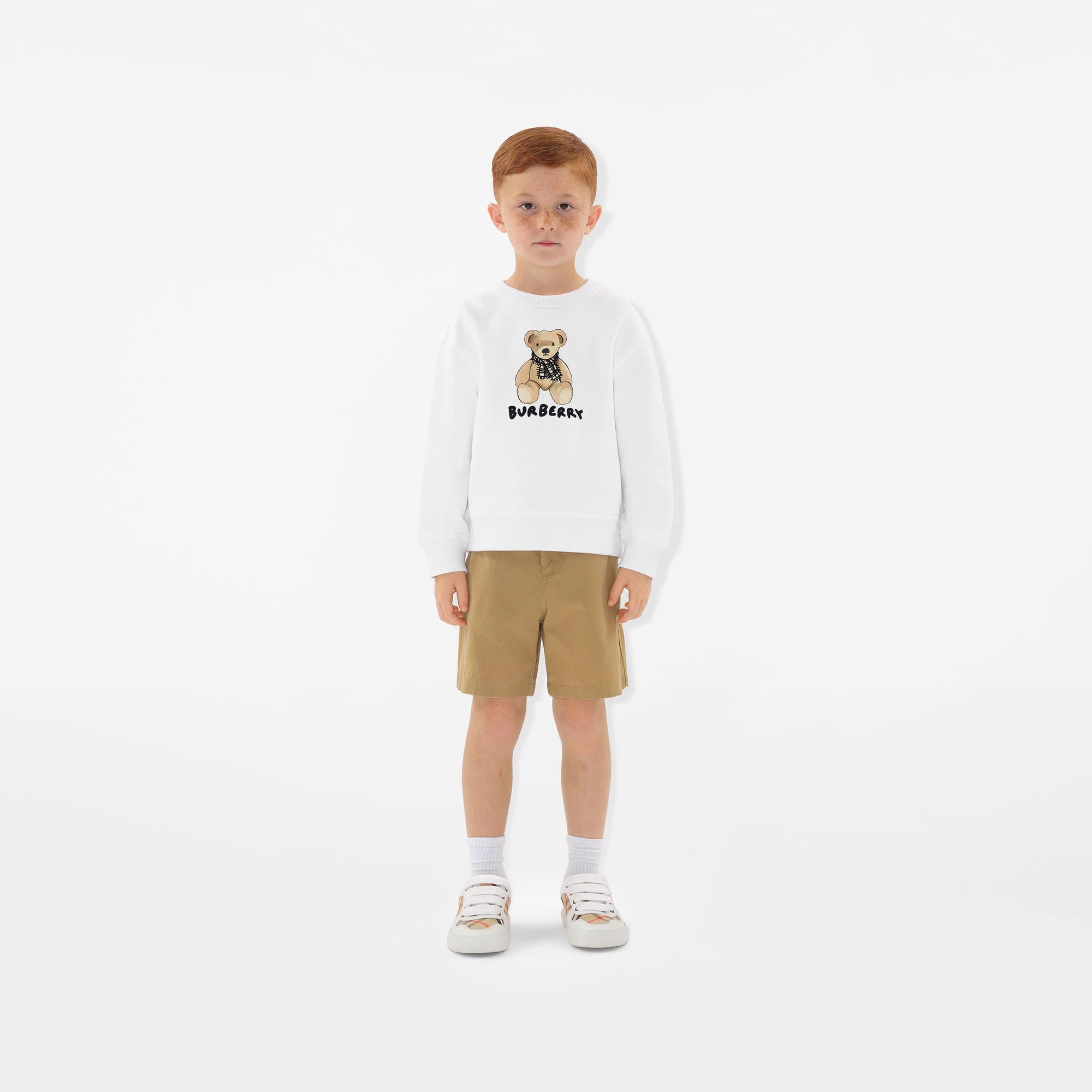 Burberry Çocuk Beyaz Sweatshirt
