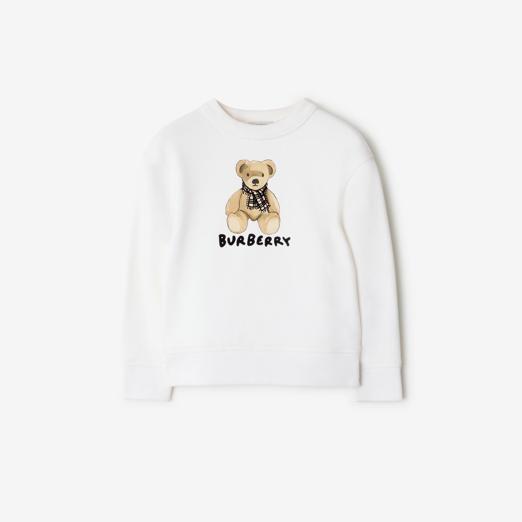 Burberry Çocuk Beyaz Sweatshirt