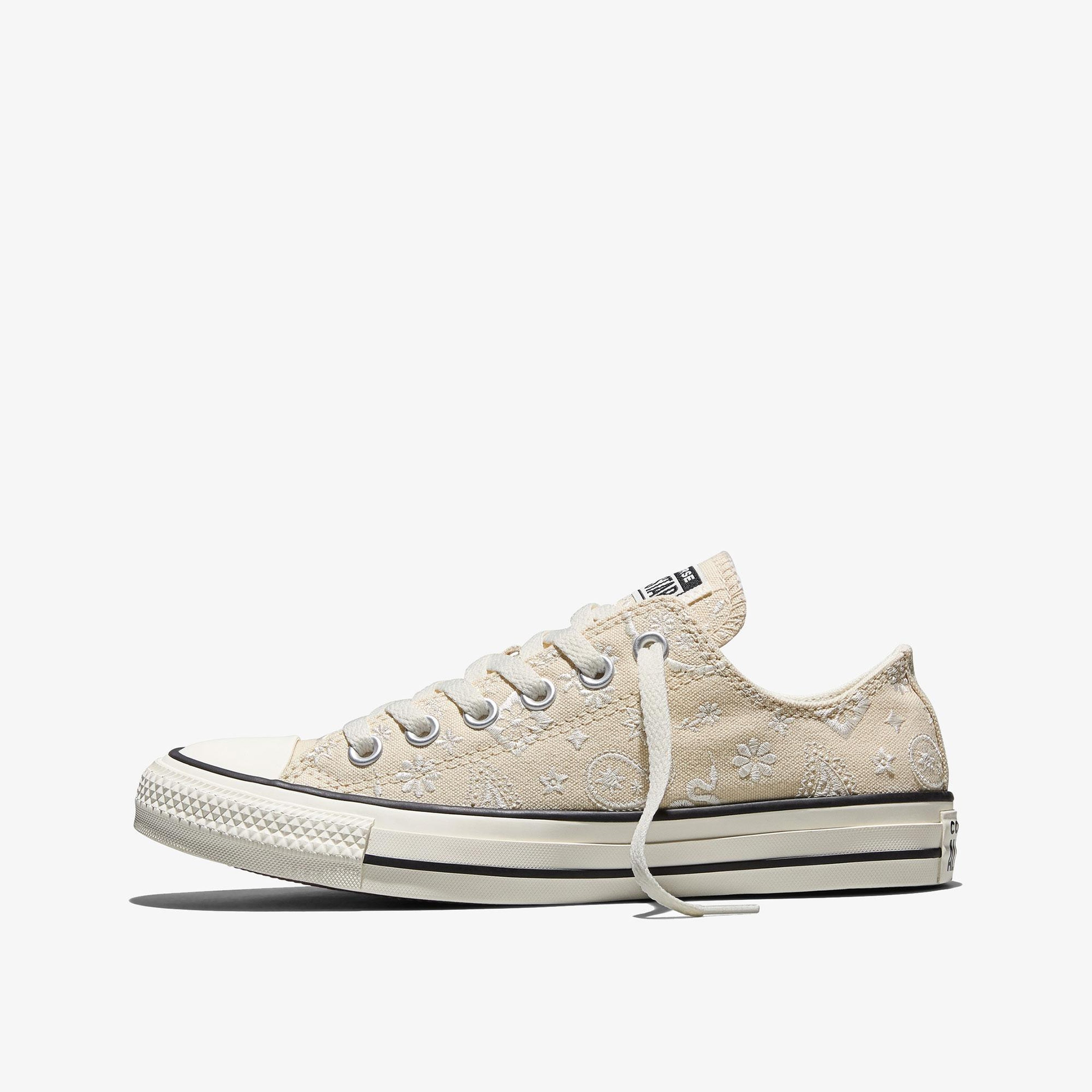 Converse Chuck Taylor All Star Desenli Unisex Bej Sneaker