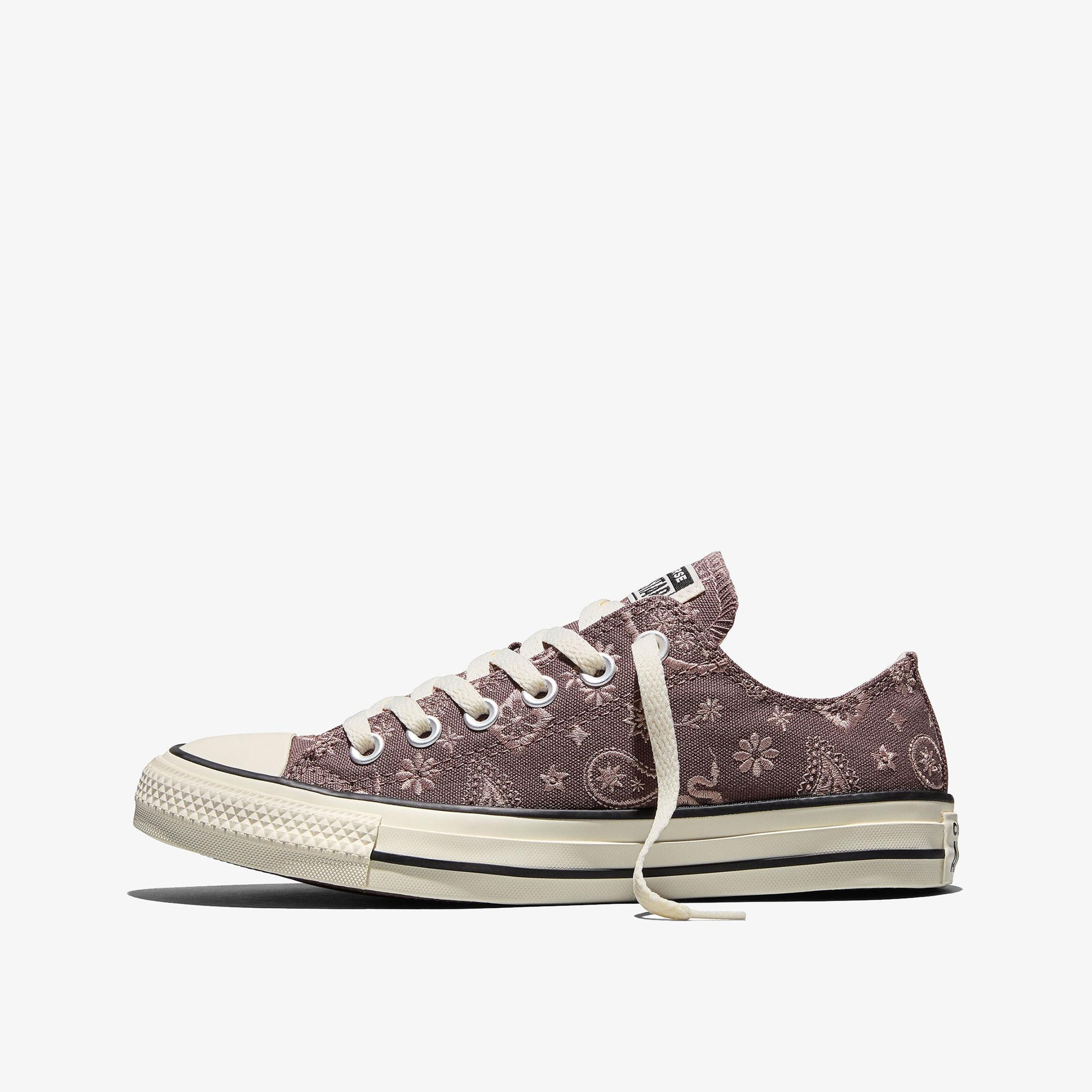 Converse Chuck Taylor All Star Desenli Unisex Kahverengi Sneaker