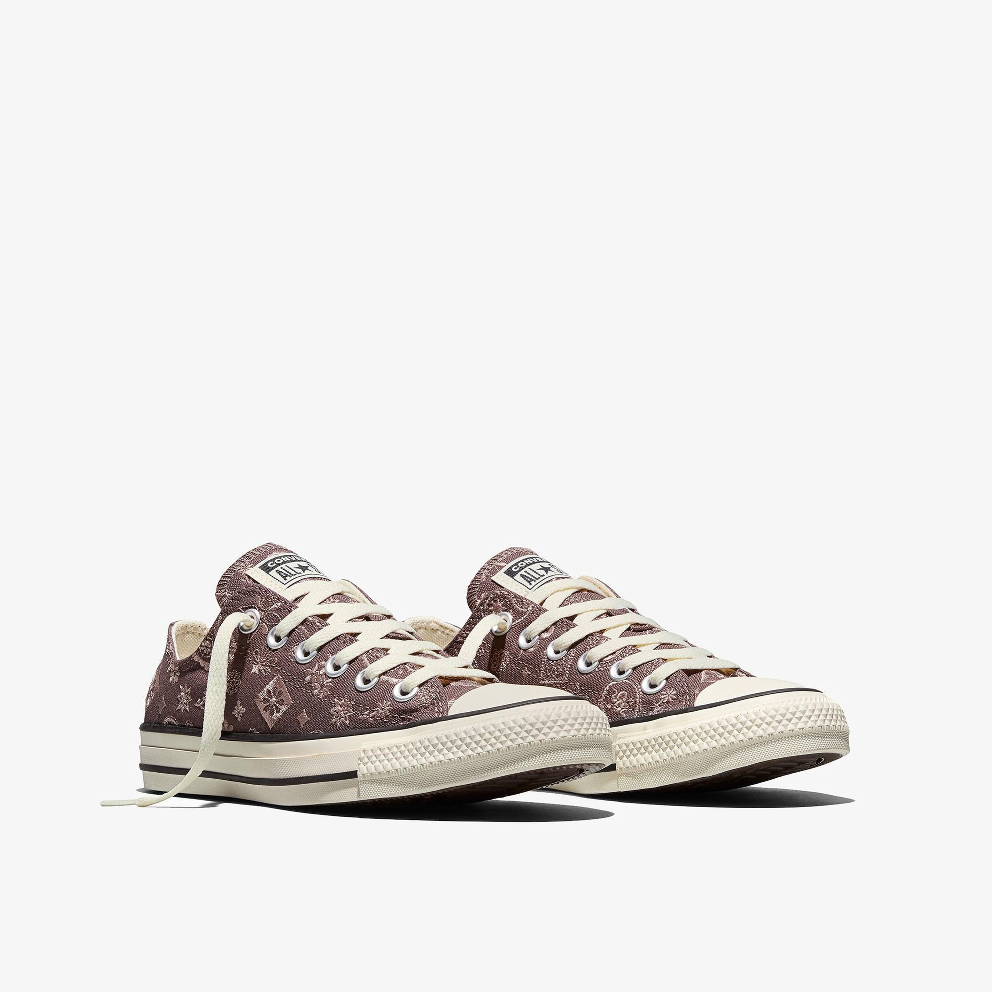 Converse Chuck Taylor All Star Desenli Unisex Kahverengi Sneaker