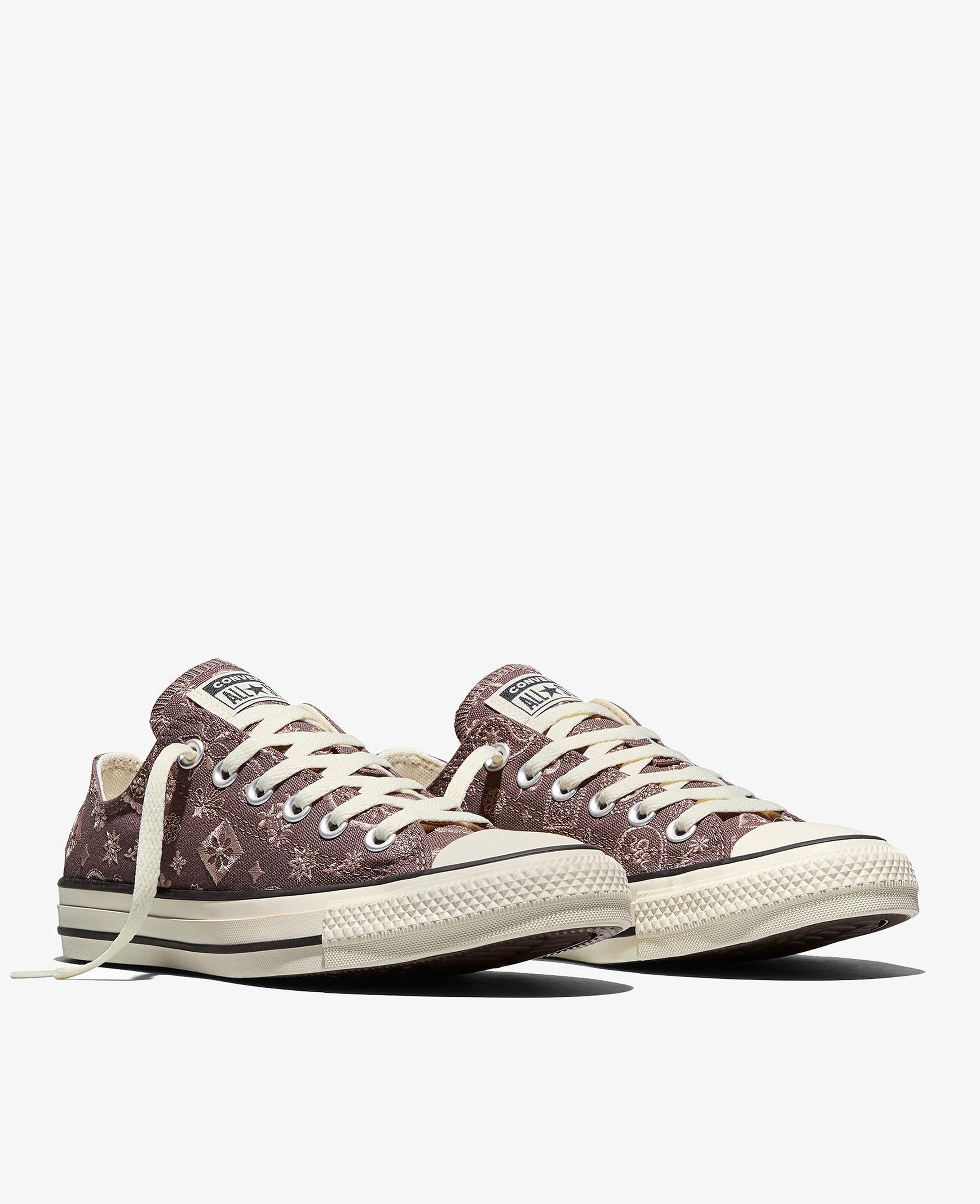 Converse Chuck Taylor All Star Desenli Unisex Kahverengi Sneaker