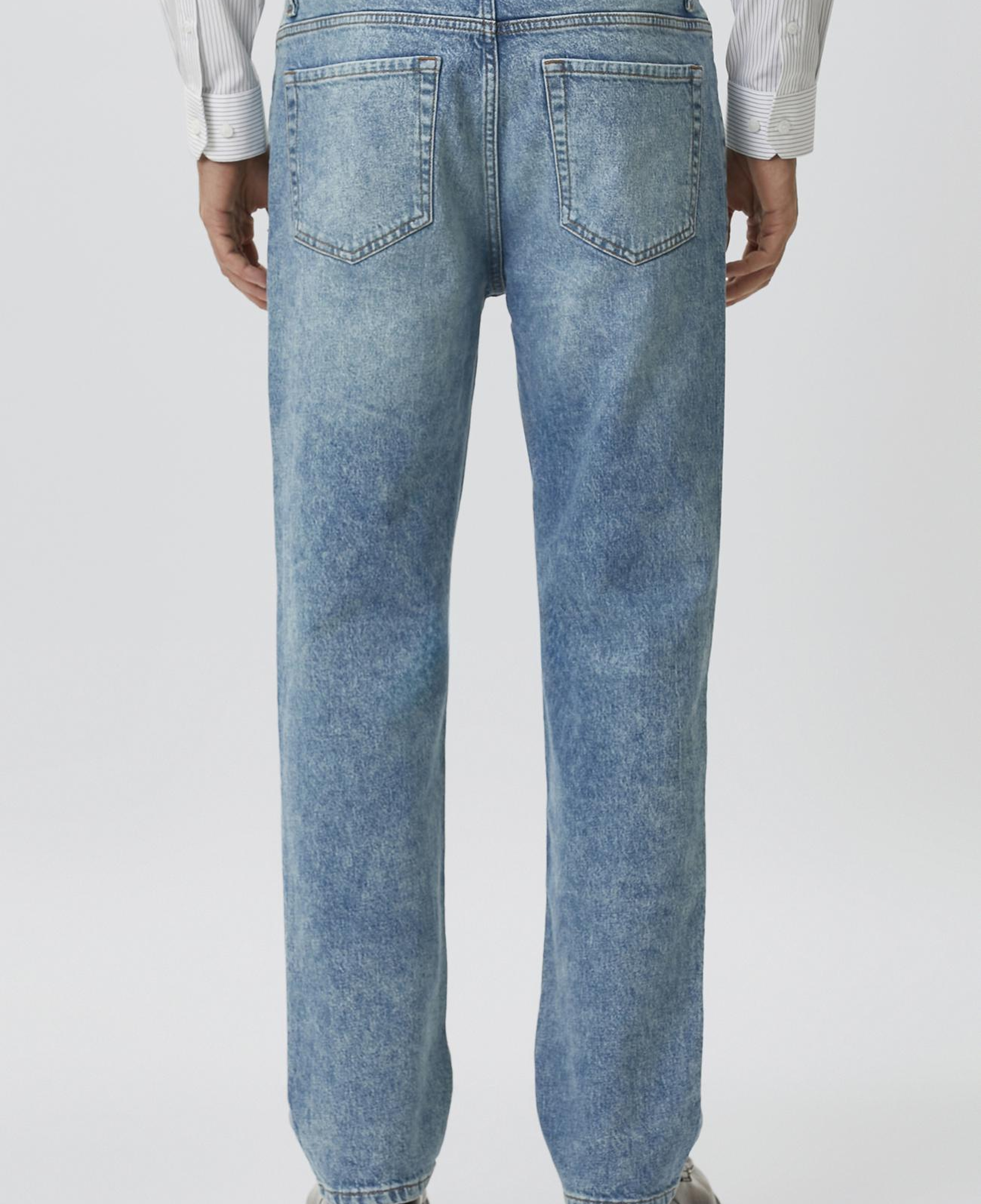 Network Erkek Açık Mavi Straight Fit Denim Pantolon