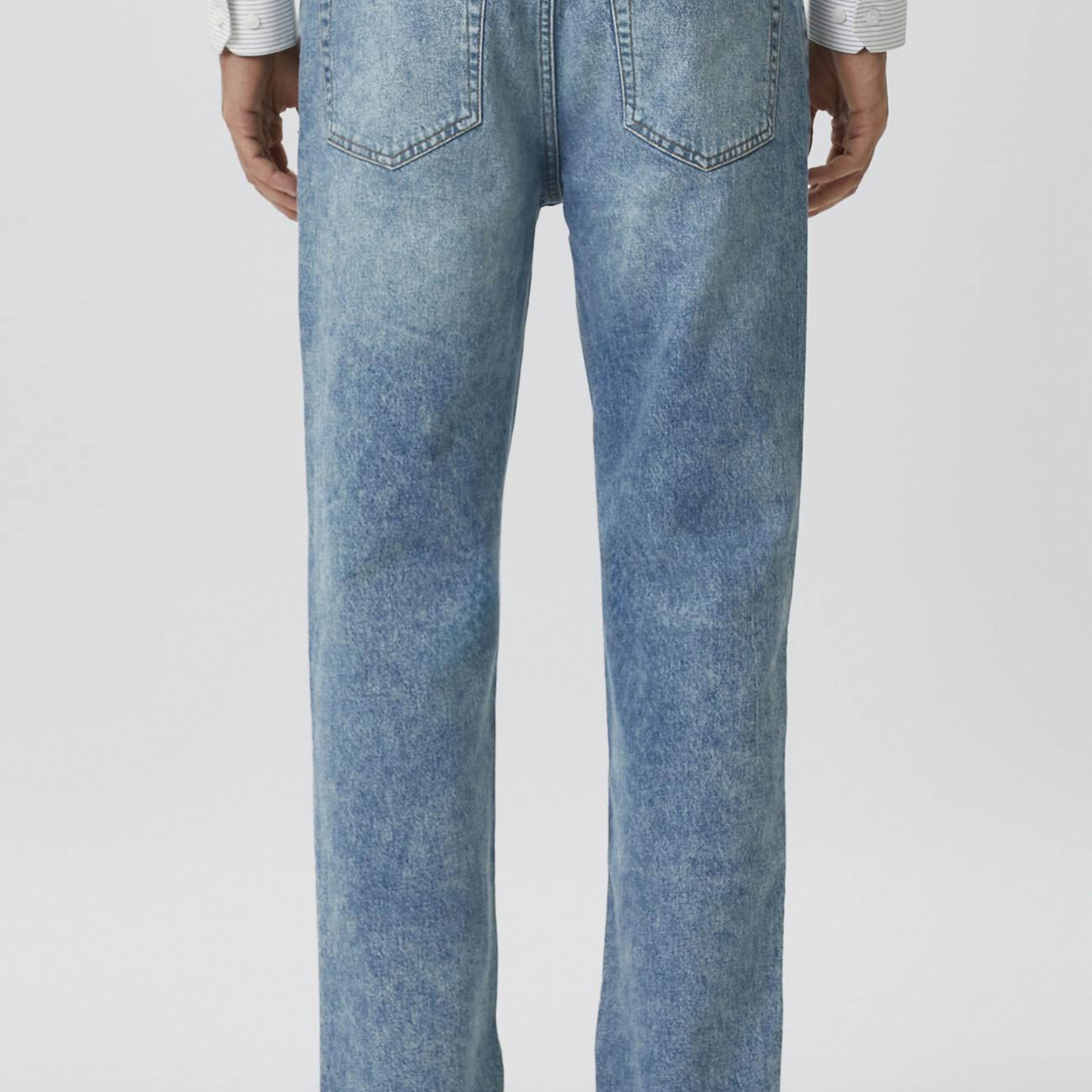 Network Erkek Açık Mavi Straight Fit Denim Pantolon