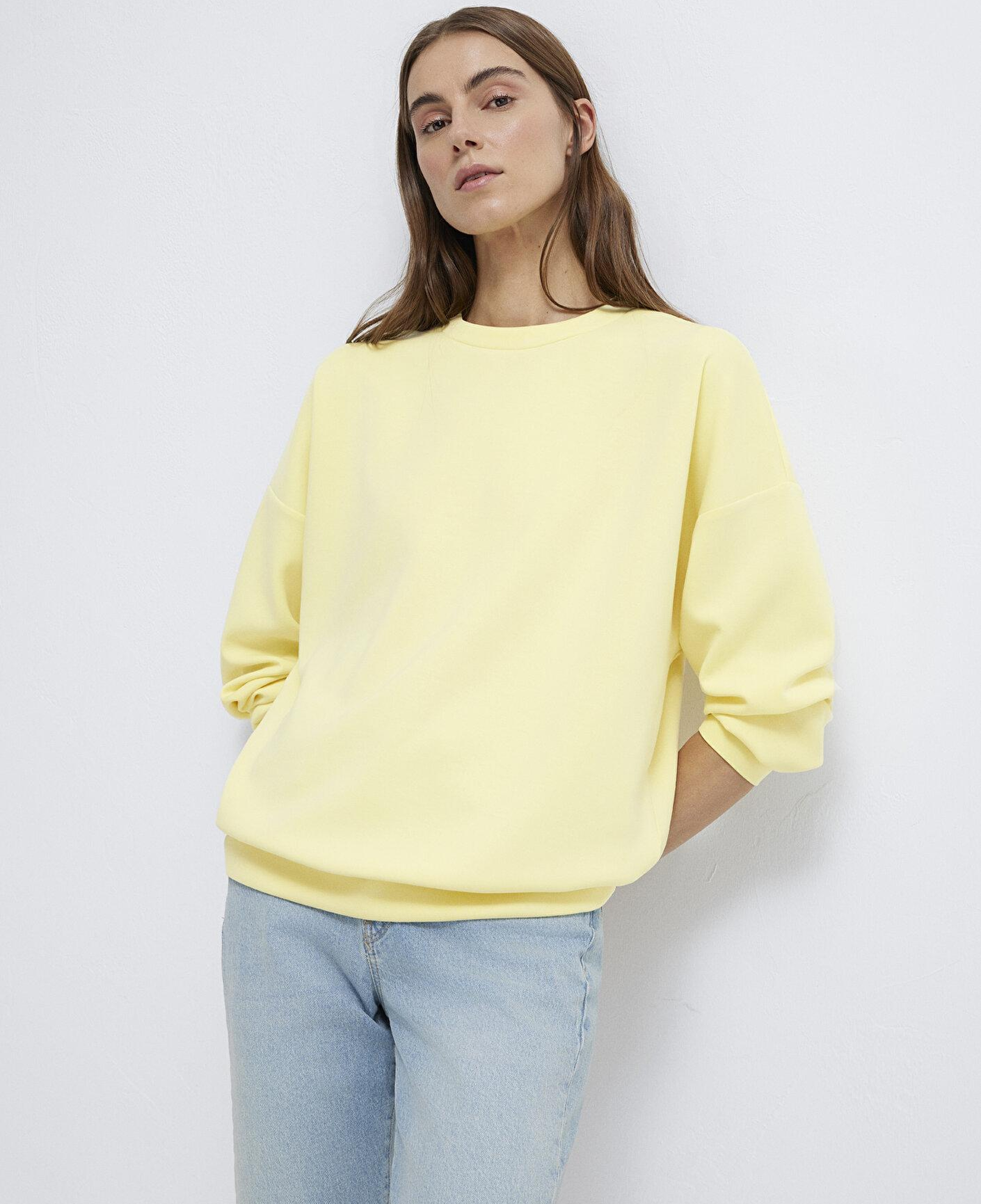 Mavi Soft-Premium Sarı (TENCEL™) Modal Karışımlı Sweatshirt 168837-91390