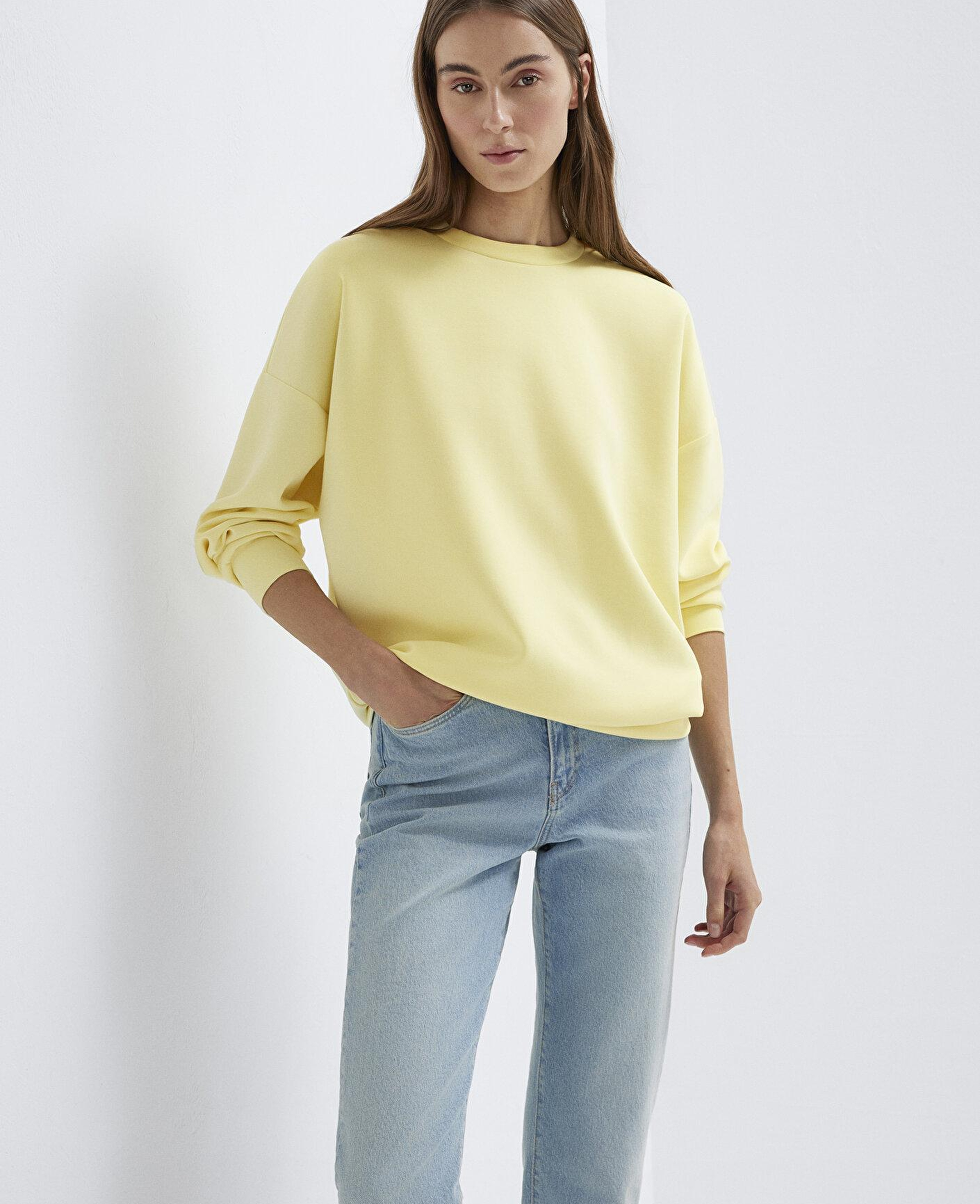 Mavi Soft-Premium Sarı (TENCEL™) Modal Karışımlı Sweatshirt 168837-91390