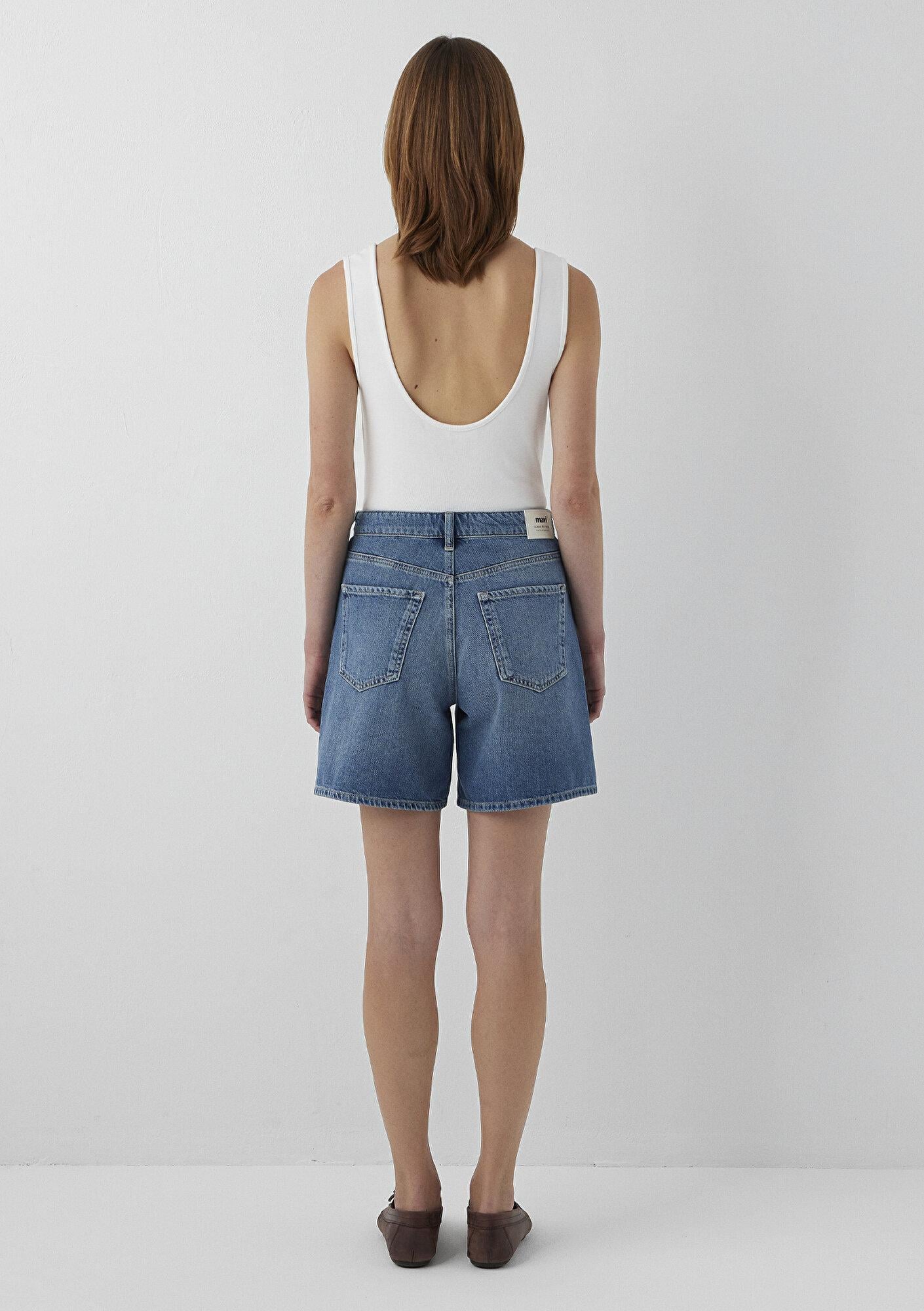 Mavi SIENA SHORT Classic Denim Vintage Indigo Mavisi Jean Şort 1421033-A3200