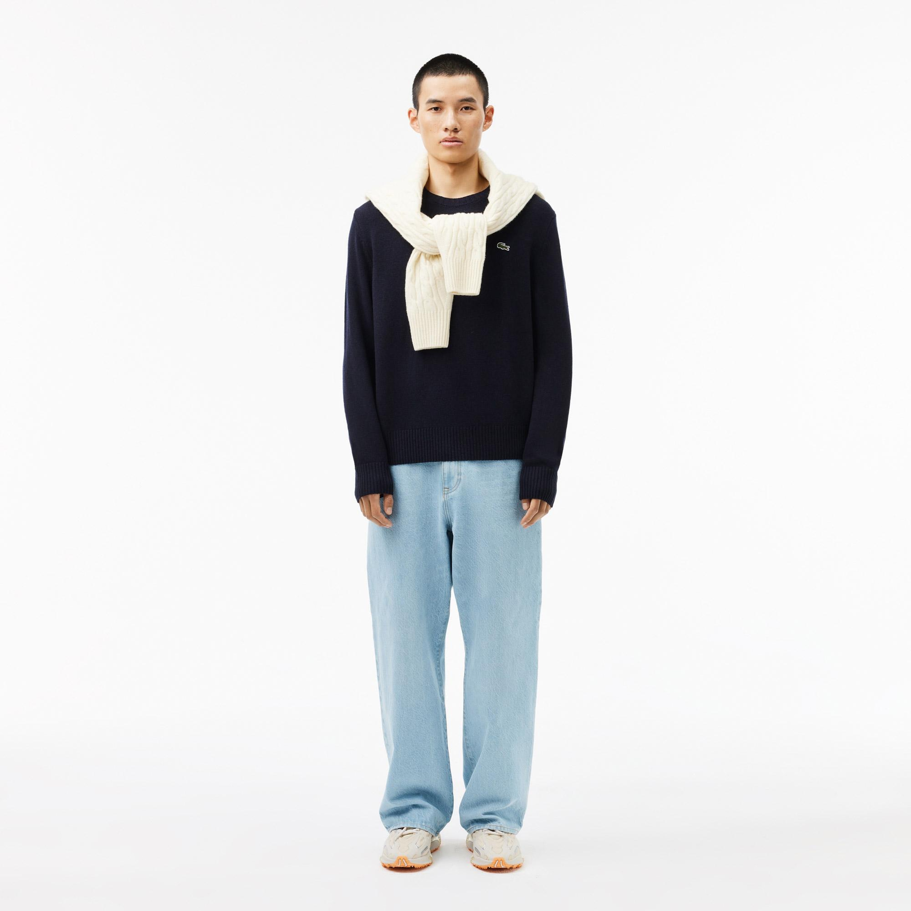 Lacoste Wool Crew Neck Sweater