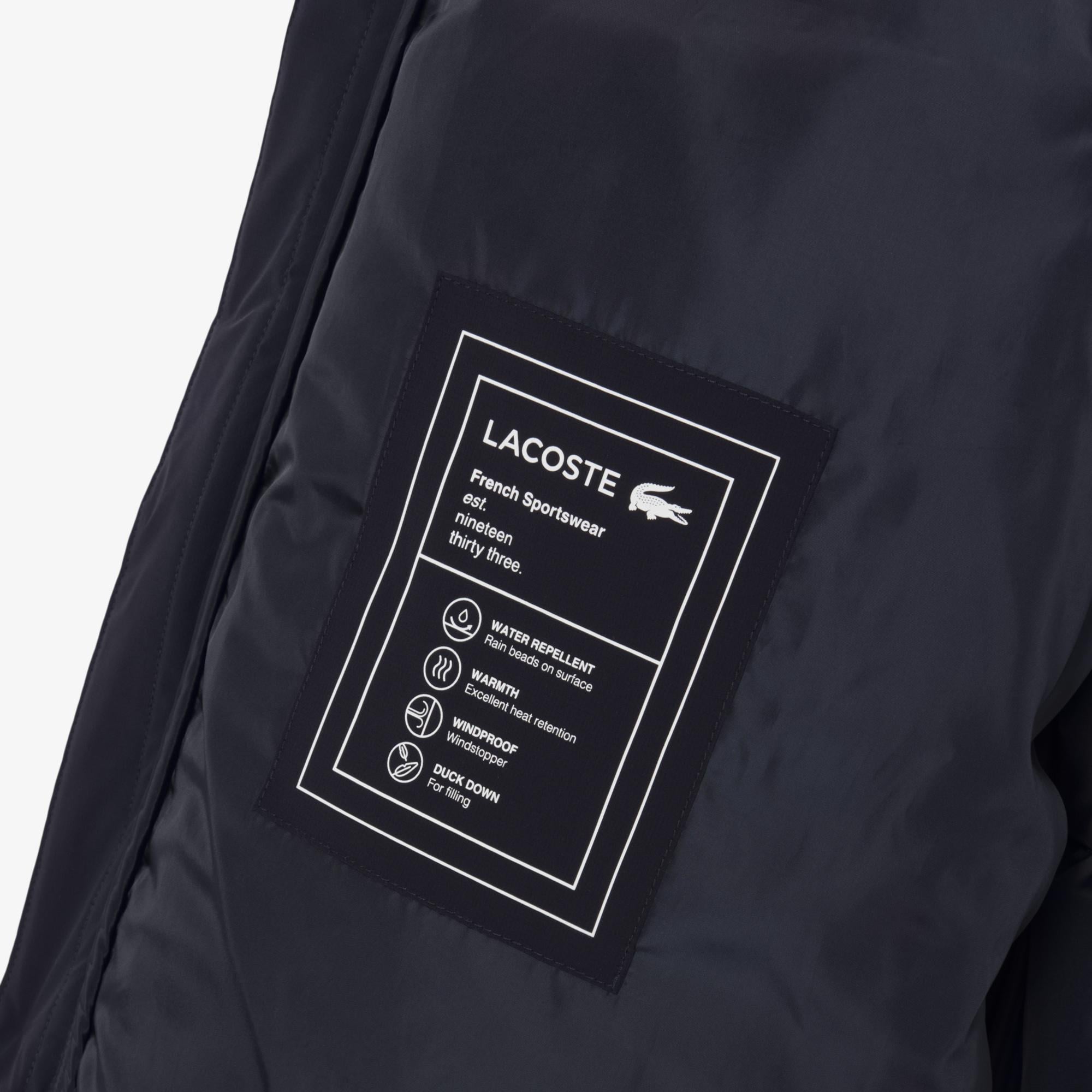 Erkek Relaxed Fit Kapüşonlu Lacivert Mont