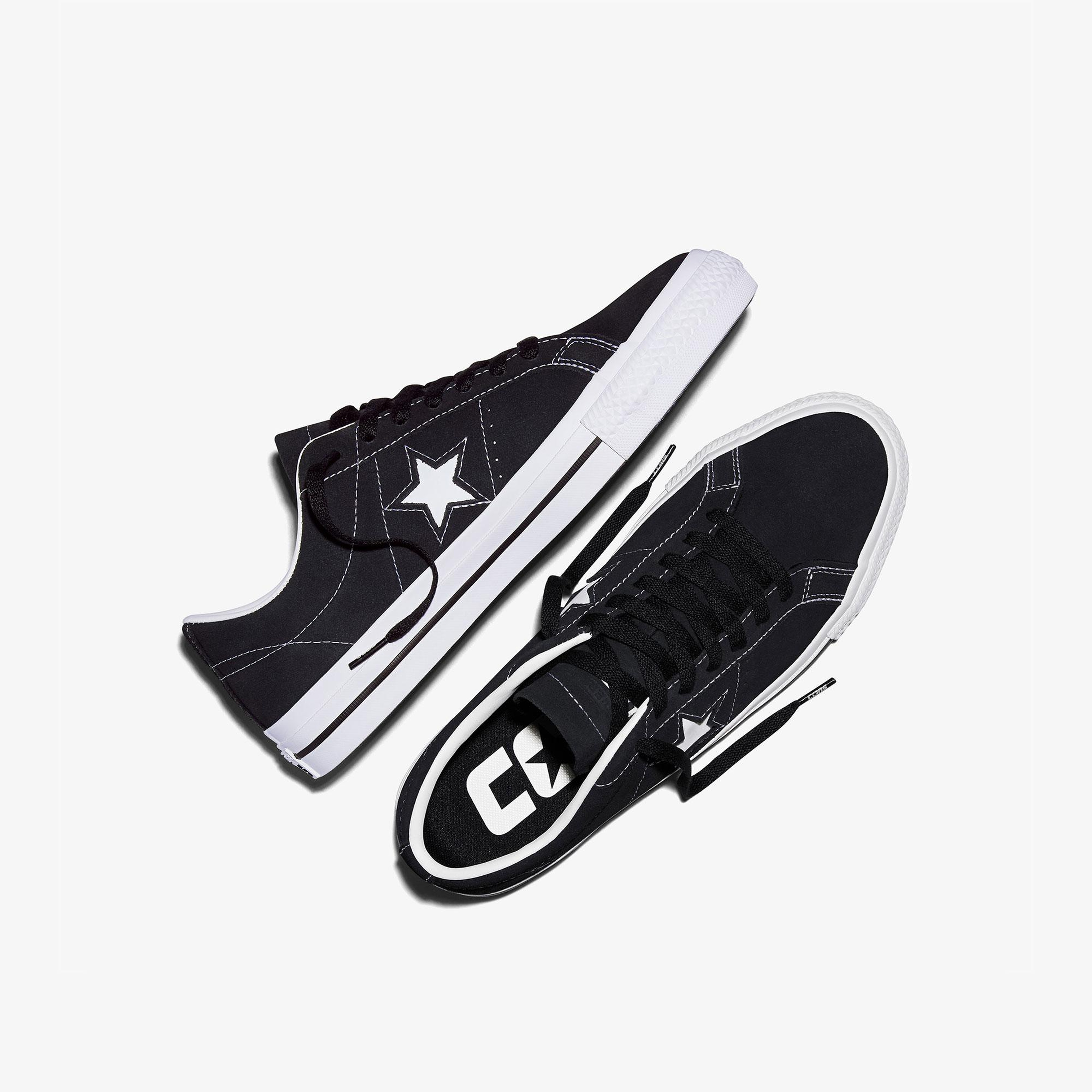 Converse Cons One Star Pro Unisex Siyah Süet Sneaker