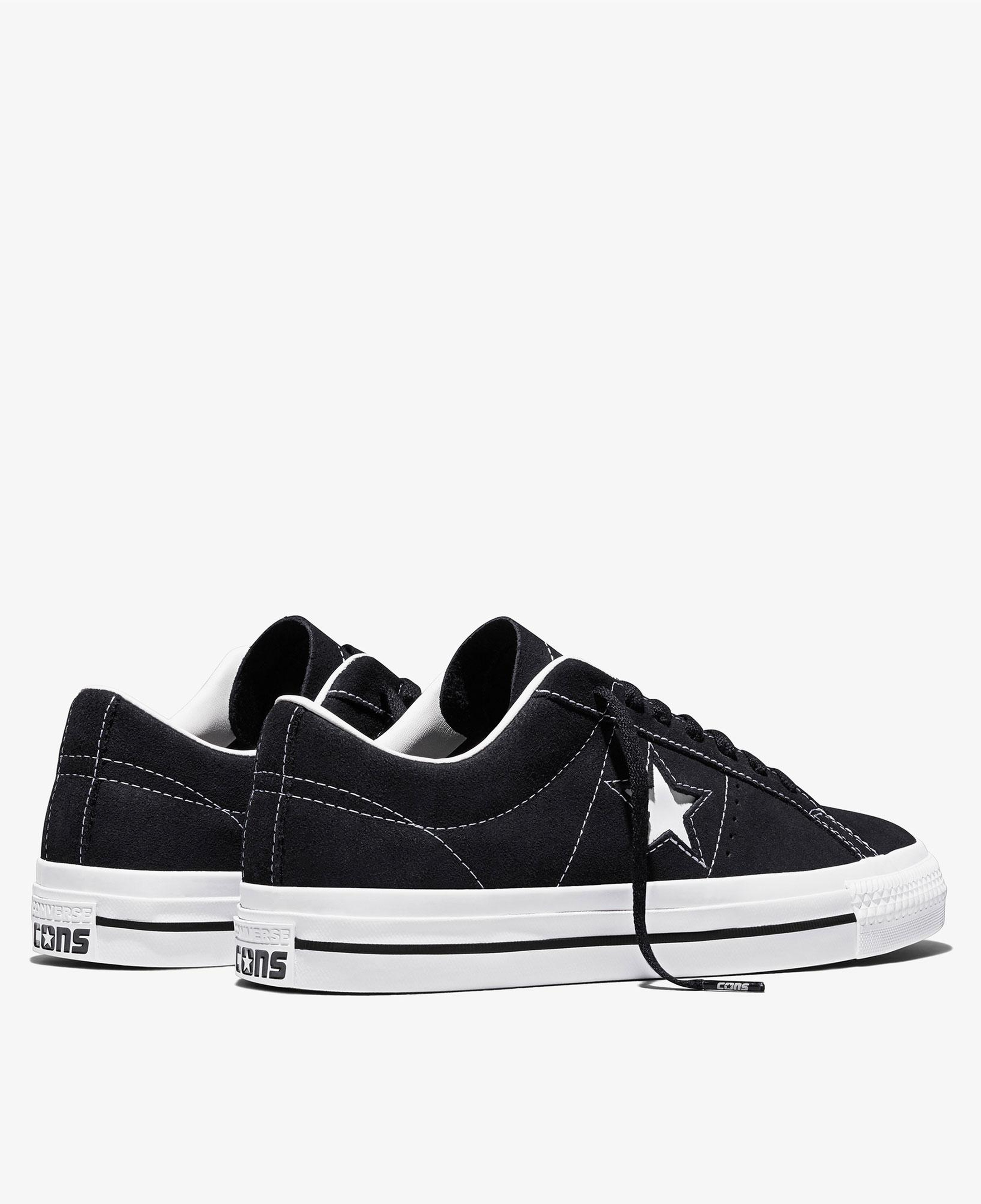 Converse Cons One Star Pro Unisex Siyah Süet Sneaker