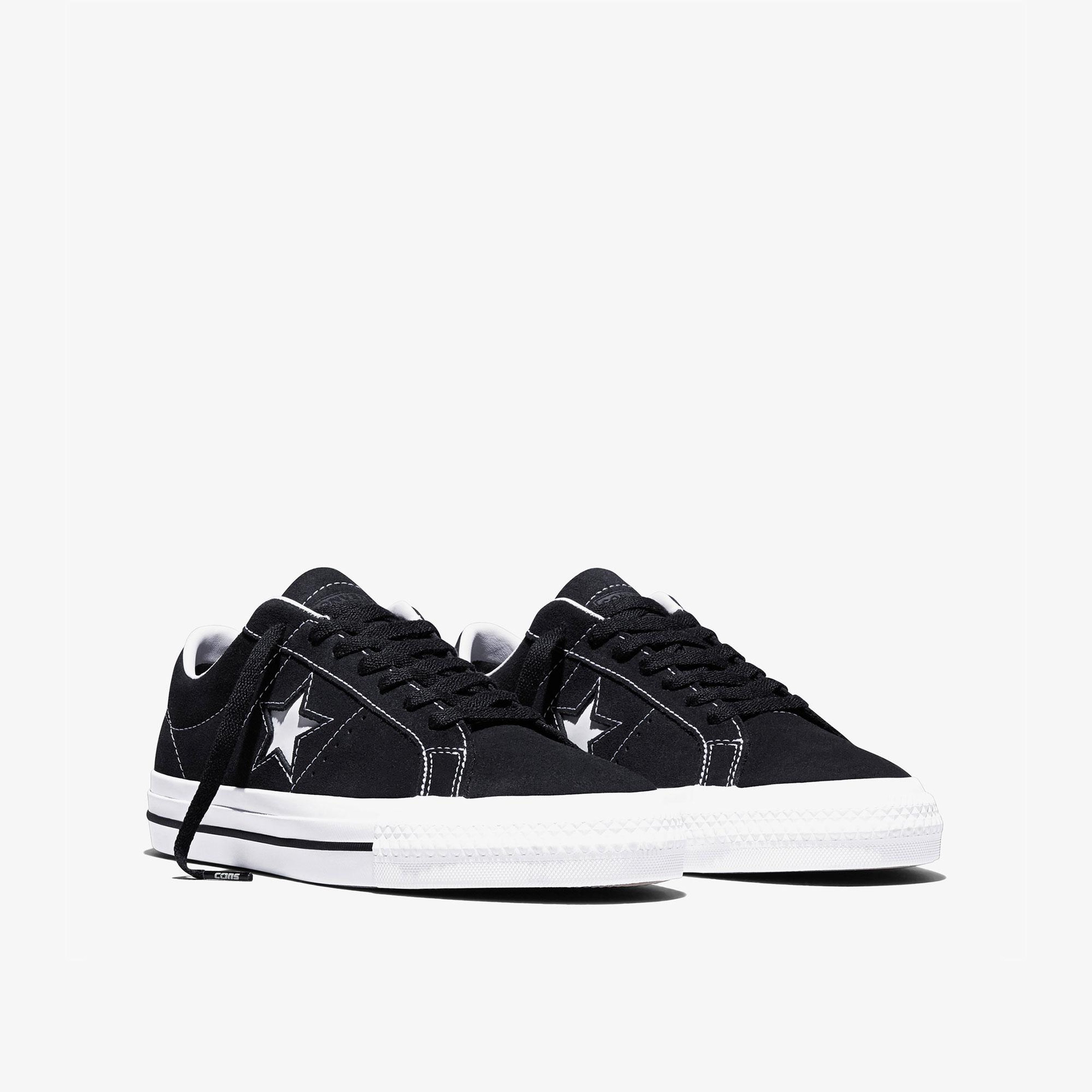 Converse Cons One Star Pro Unisex Siyah Süet Sneaker