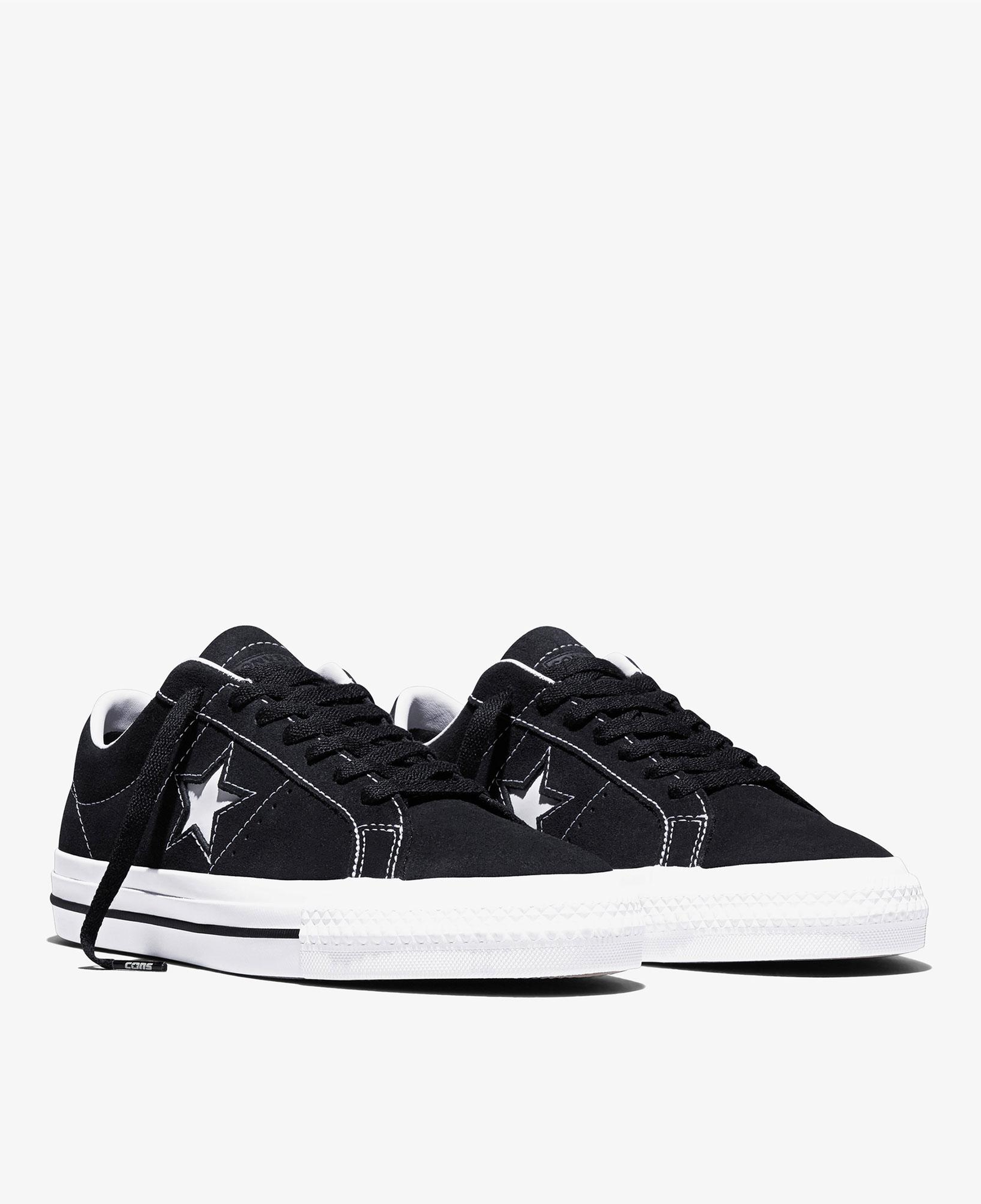 Converse Cons One Star Pro Unisex Siyah Süet Sneaker