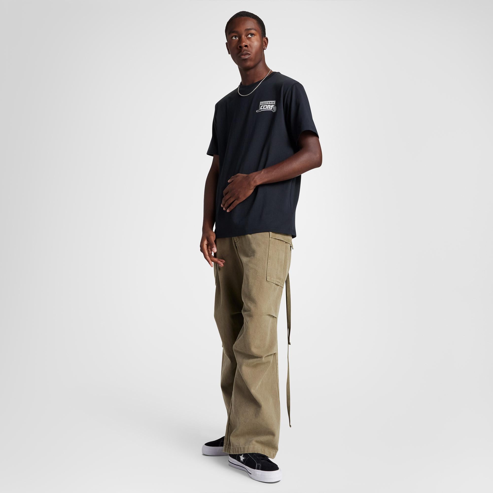 Converse Loose Fit Erkek Siyah T-Shirt