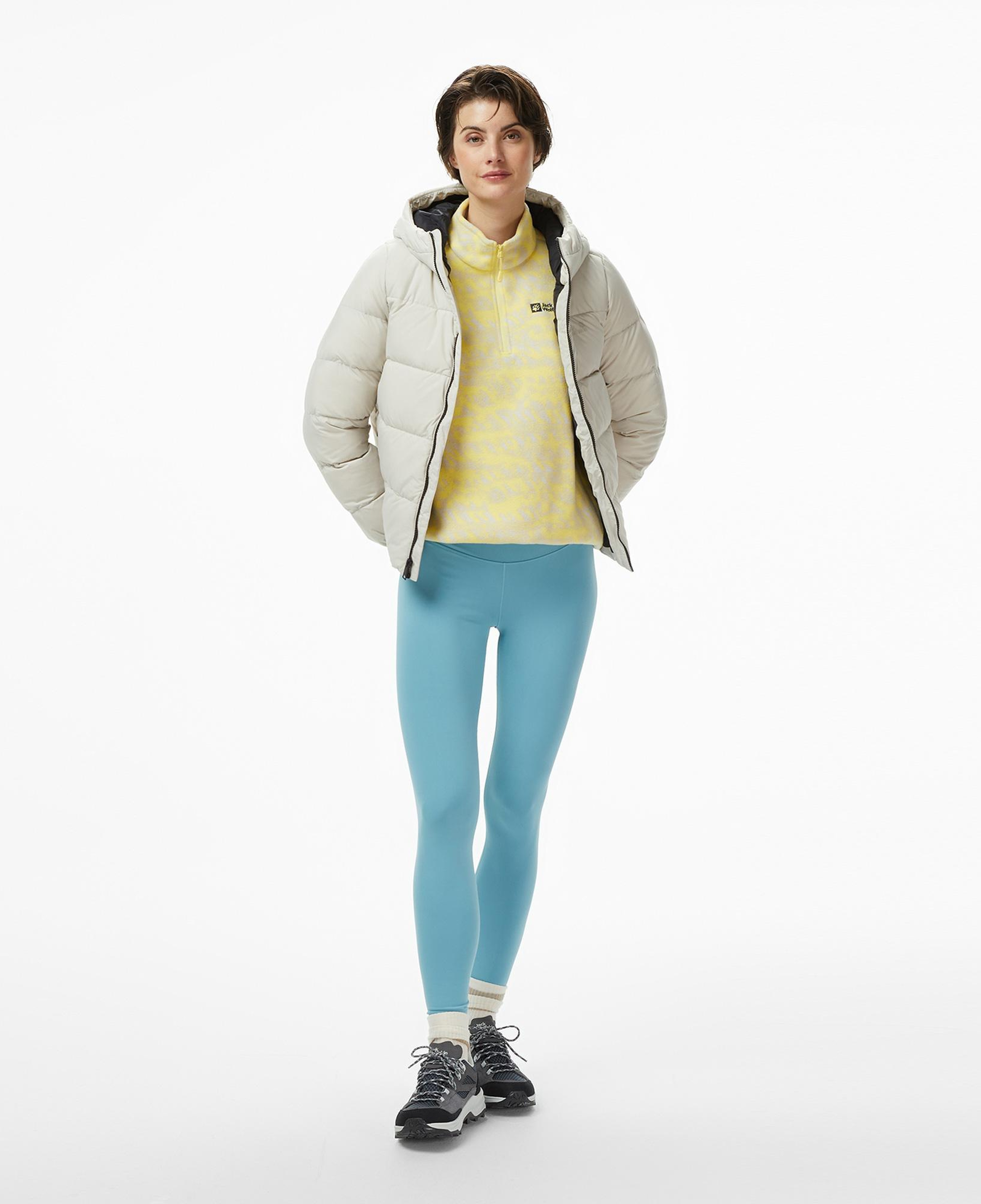 Jack Wolfskin Frozen Palace Kadın Krem Outdoor Ceket