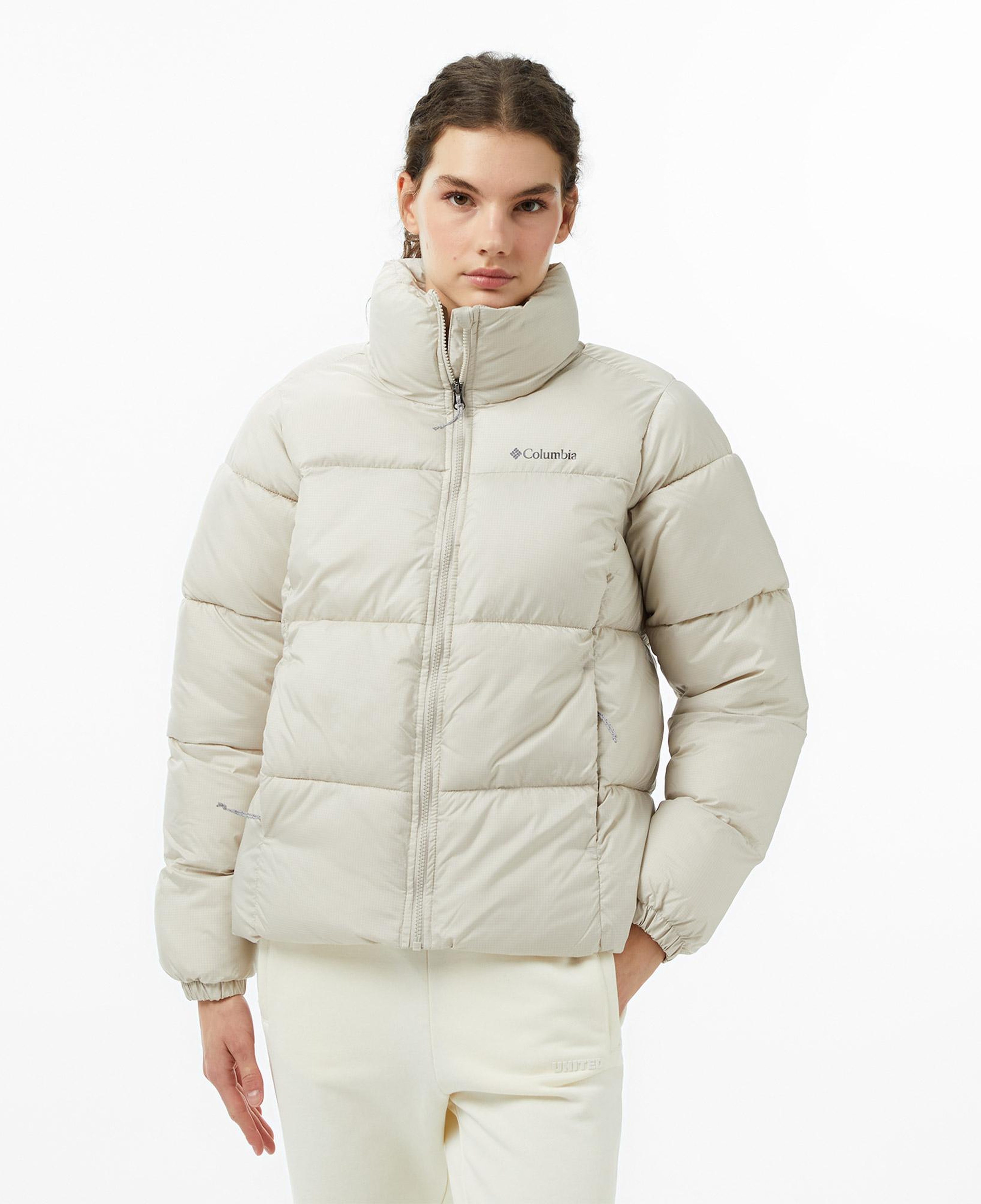 Columbia Puffect II Full Zip Kadın Bej Outdoor Mont