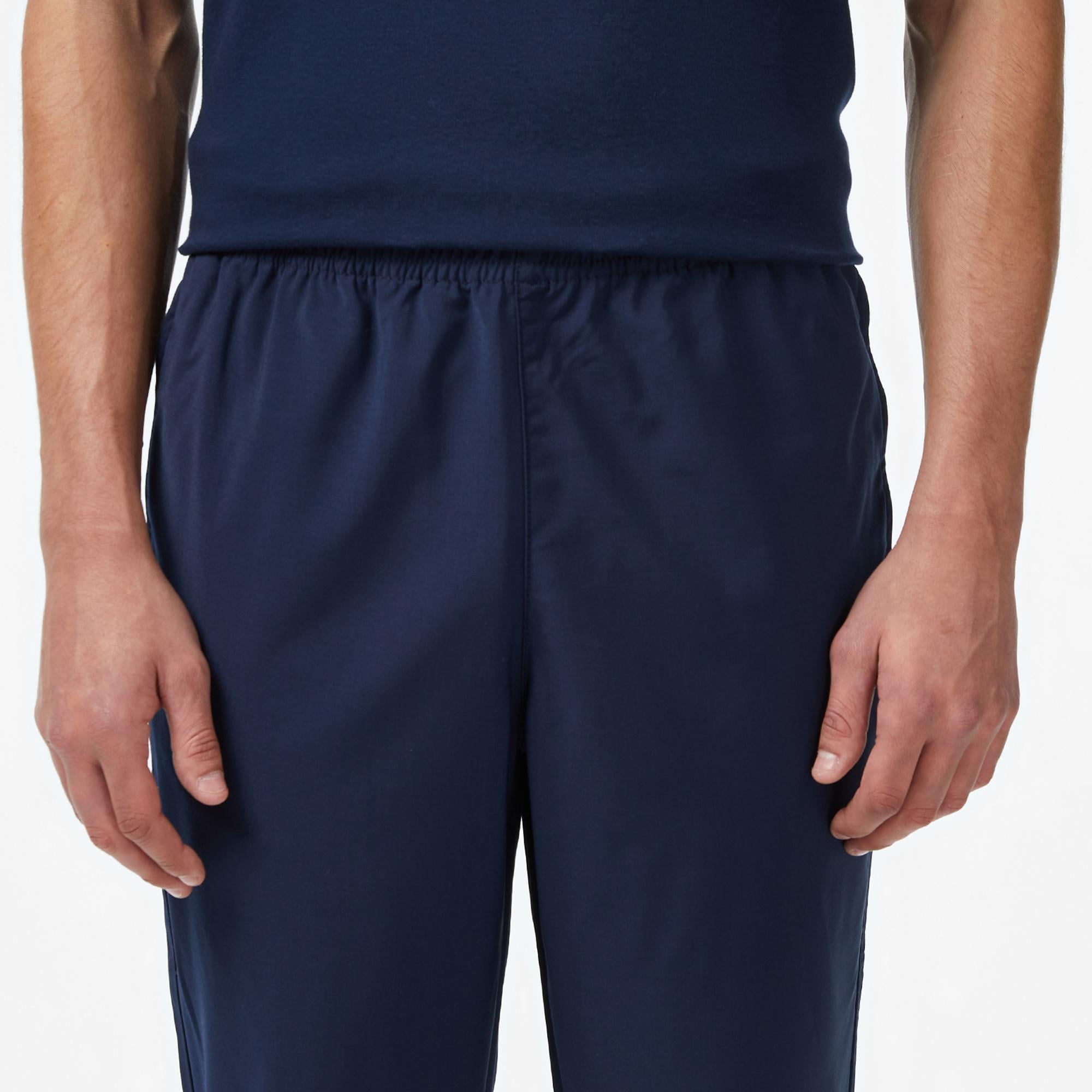 Erkek Regular Fit Chino Lacivert Yün Karışımlı Pantolon