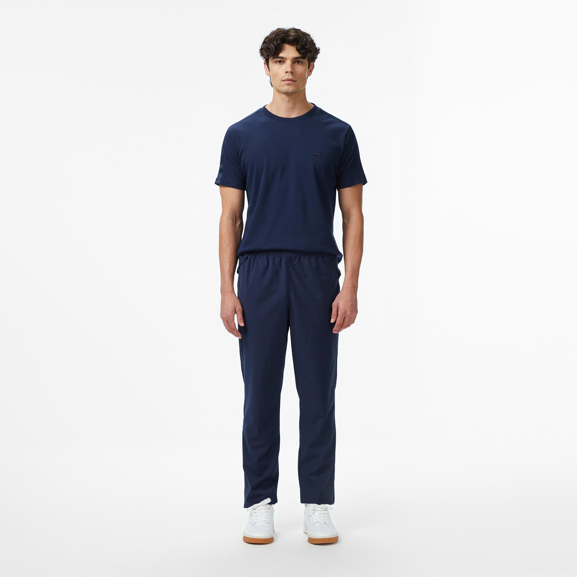 Erkek Regular Fit Chino Lacivert Yün Karışımlı Pantolon