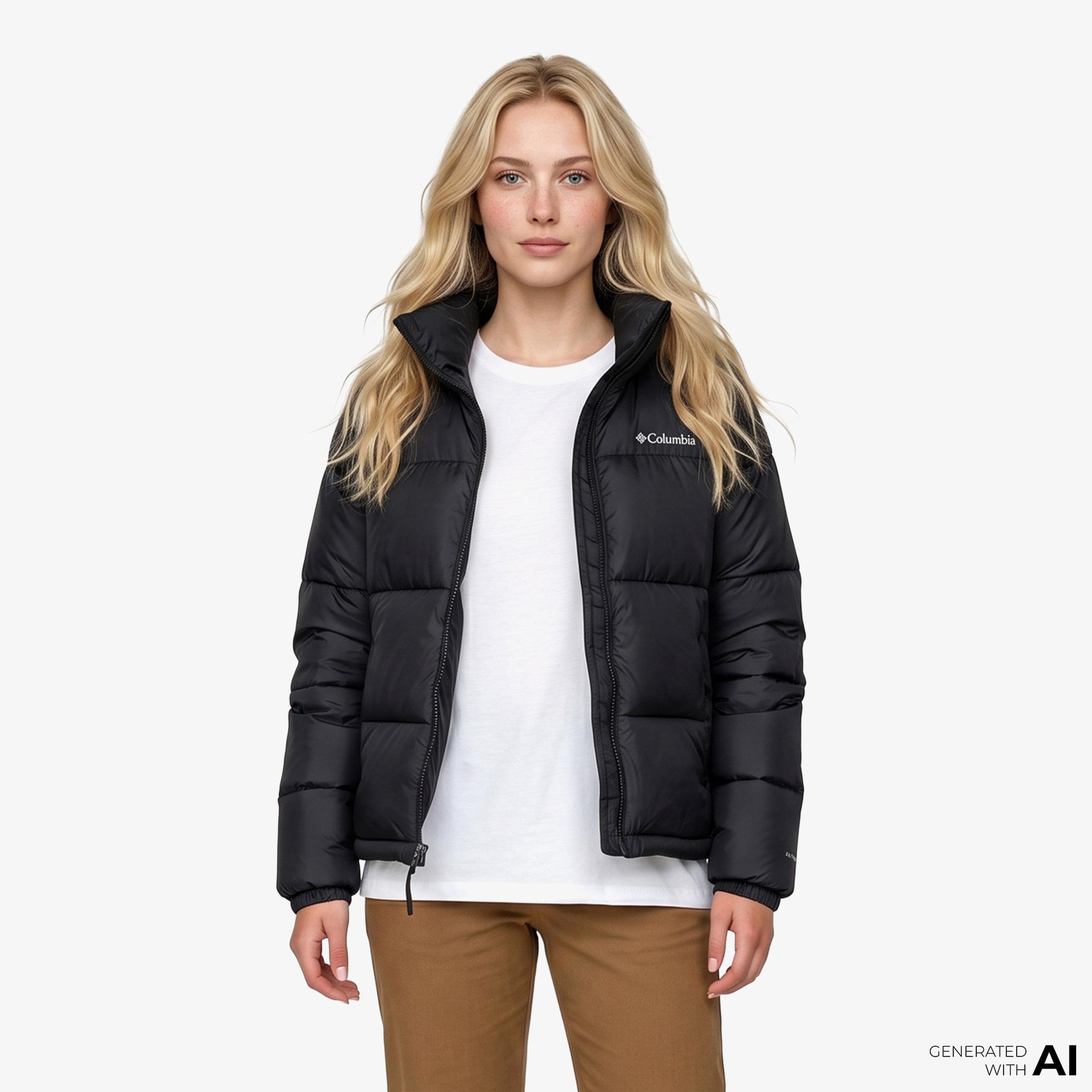 Columbia Puffect II Full Zip Kadın Siyah Mont