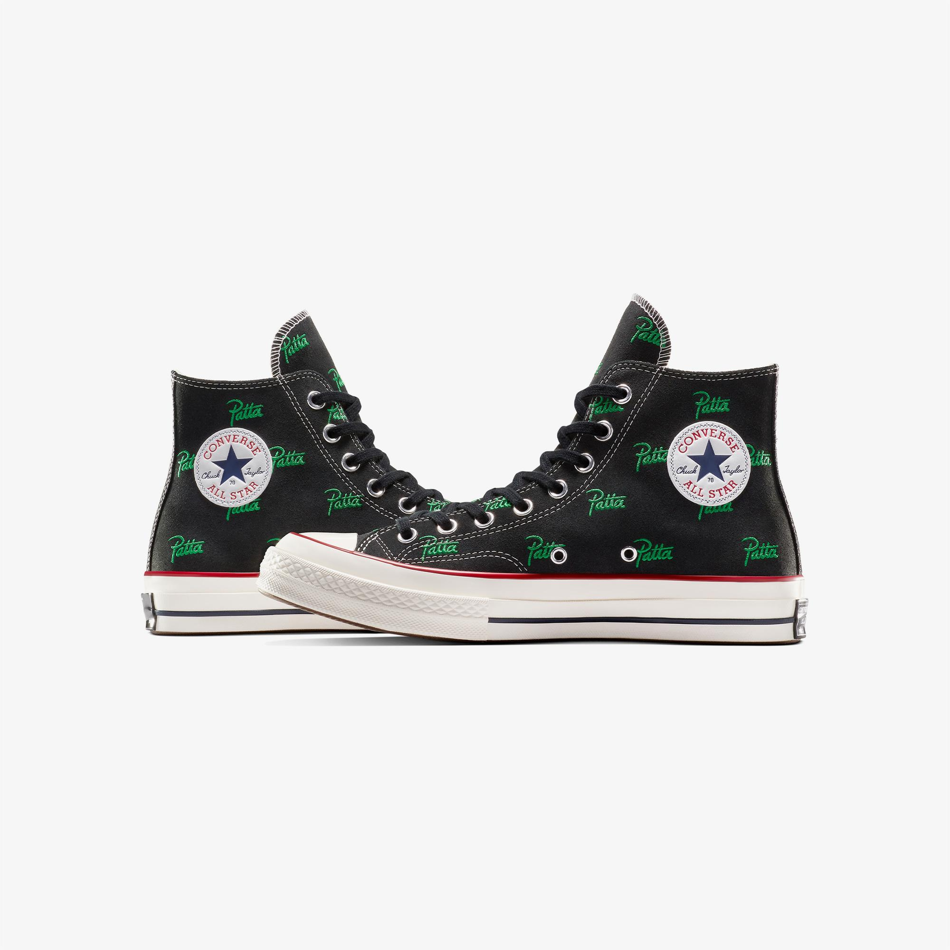 Converse X Patta Chuck 70 Unisex Siyah Bilekli Sneaker