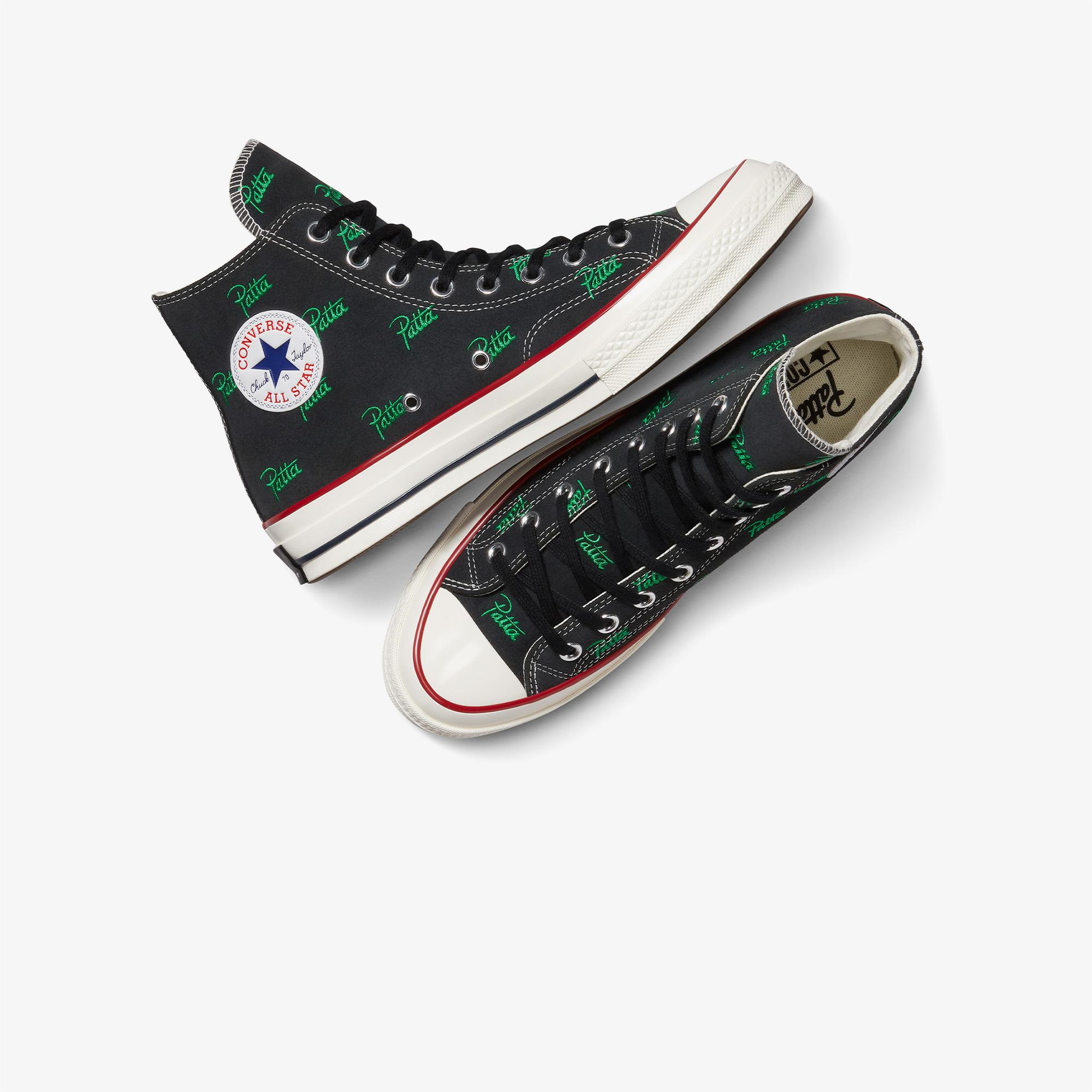 Converse X Patta Chuck 70 Unisex Siyah Bilekli Sneaker